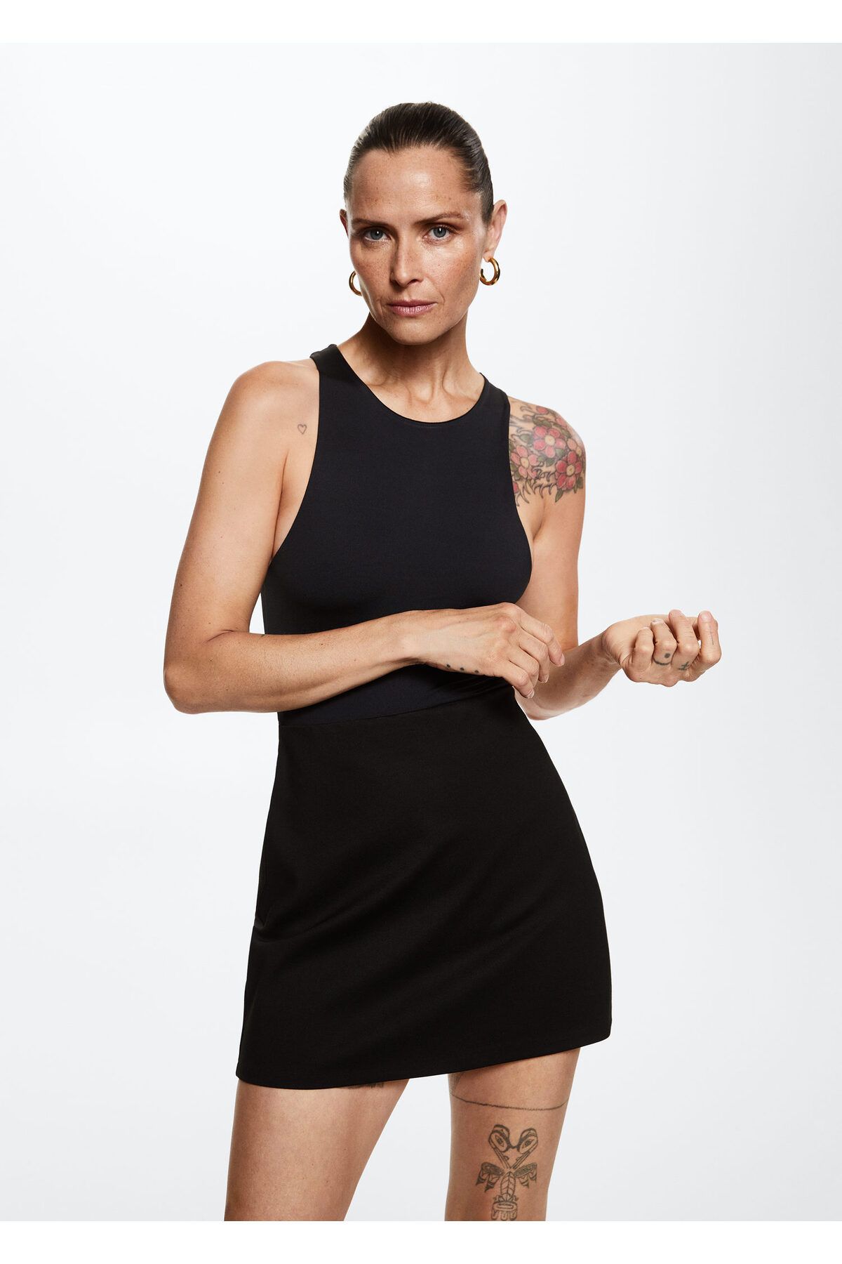 MANGO-37073835 Skirts and shorts Black 5