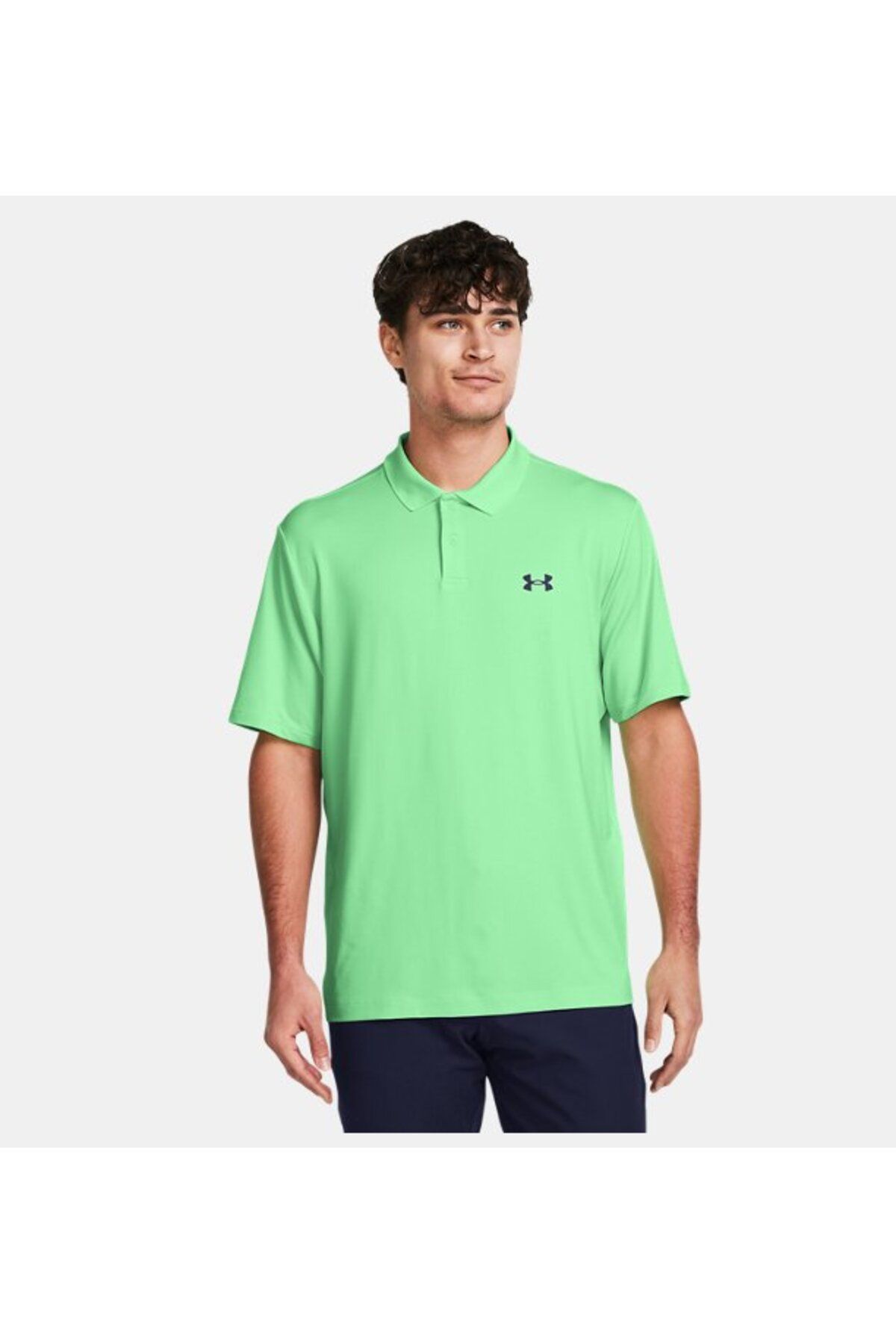 تی شرت ورزشی سبز مردانه عملکرد UA 3.0 Polo 1377374 350 Under Armour