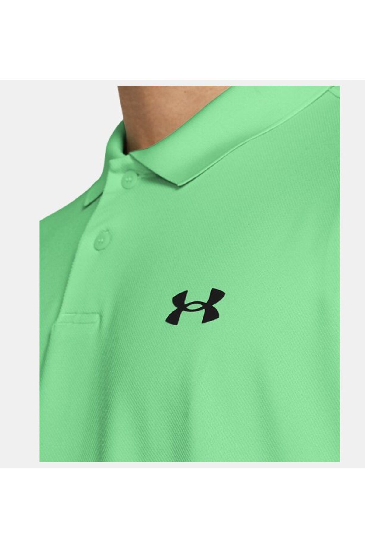 تی شرت ورزشی سبز مردانه عملکرد UA 3.0 Polo 1377374 350 Under Armour