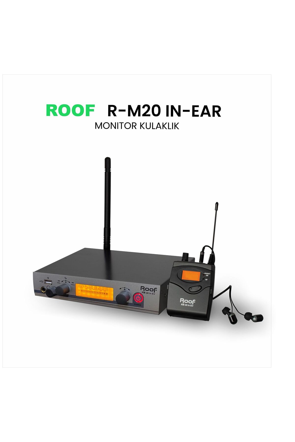 ROOF R-M20 in-Ear Kablosuz Monitör Kulaklık