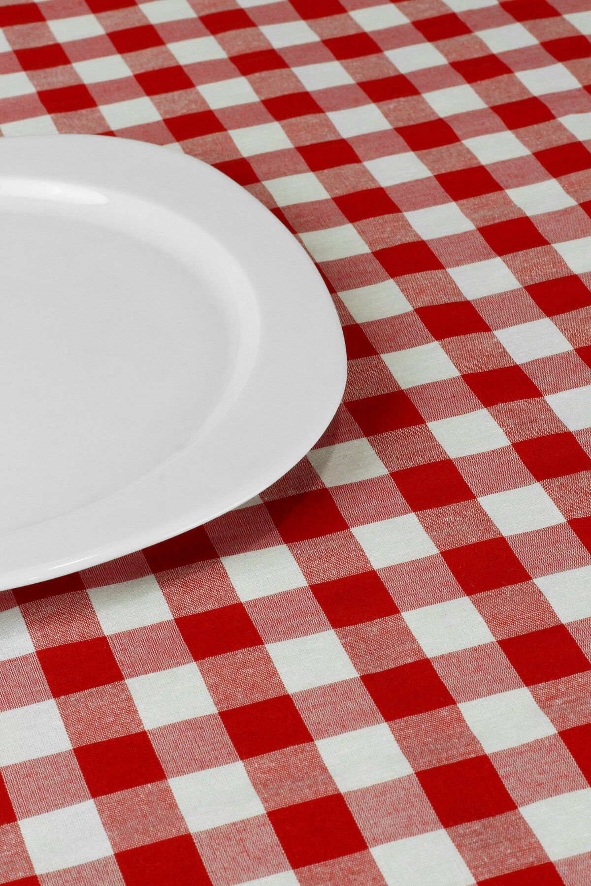Soft Kare-Red Large Square Pattern Gingham Tablecloth, Table Cloth, Picnic Mat 4