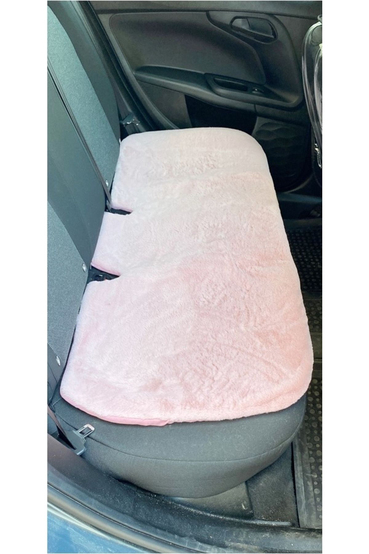 Furry top seat cushion