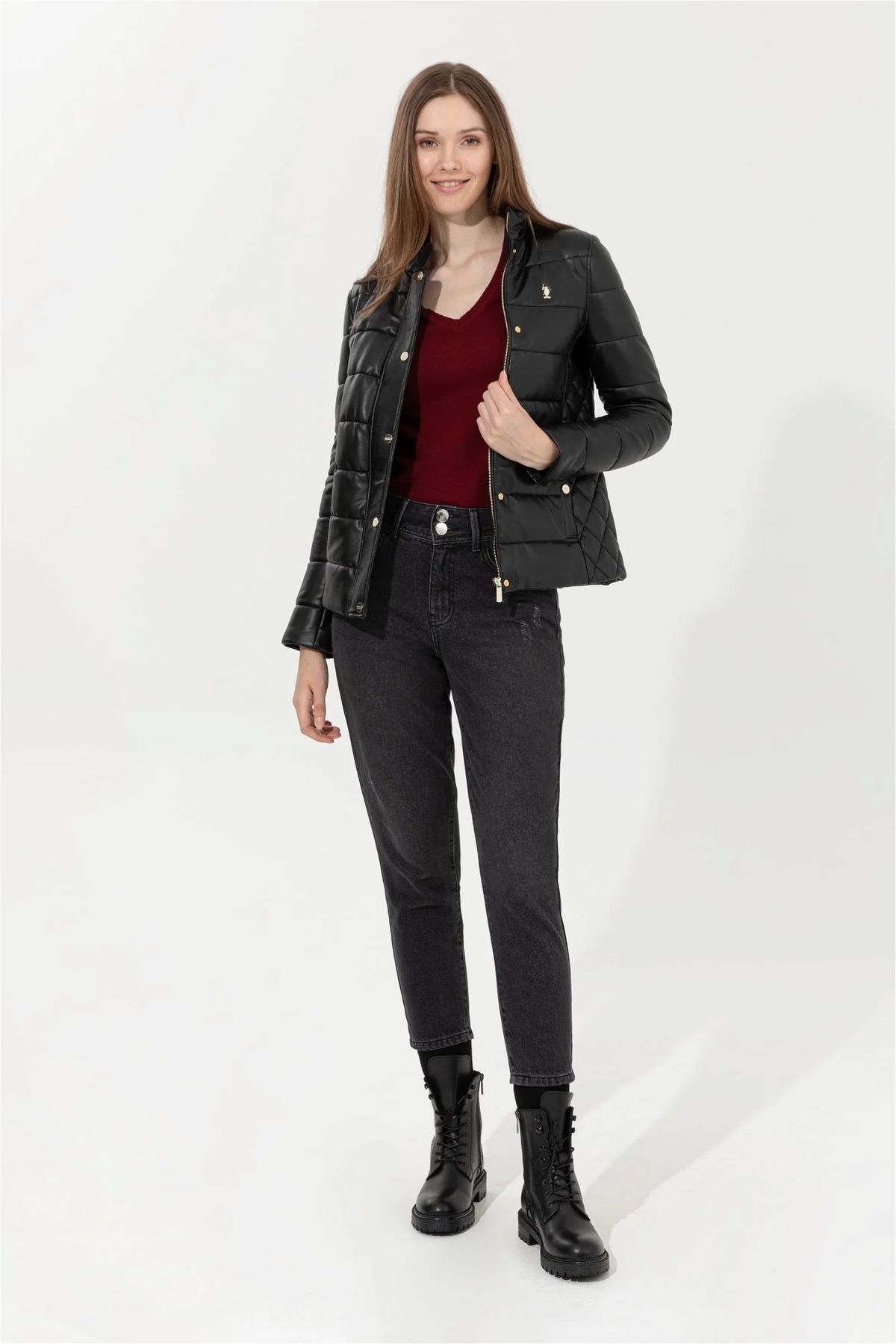 Us polo leather jacket price online