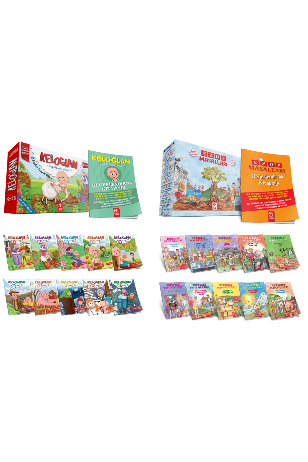 Model Eğitim Yayınları Model Çocuk - 1.Sınıf Ezop Masalları +
