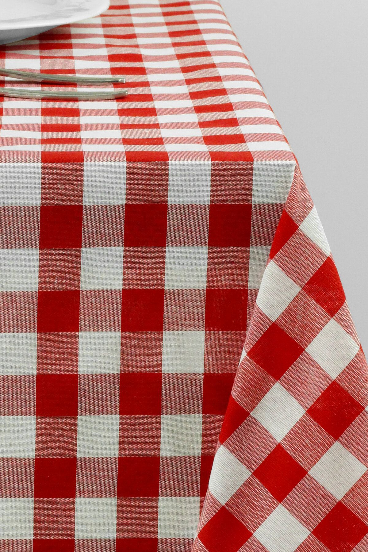 Soft Kare Red Large Plaid Checkered Picnic Blanket with Size Options Trendyol