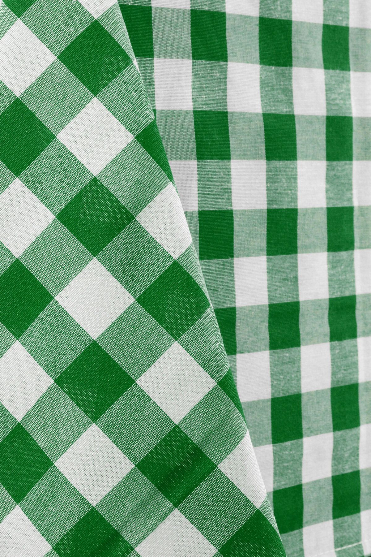 Soft Kare-Green Large Plaid Checkered Picnic Blanket with Size Options 5