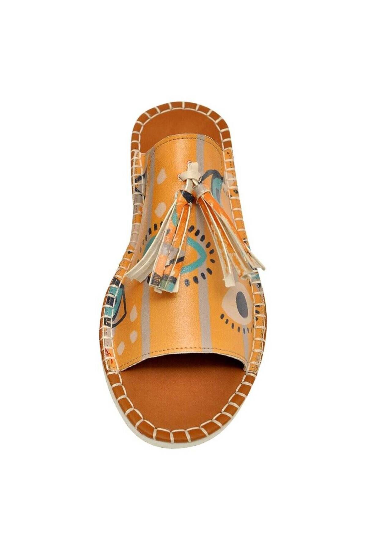 Dogo-Women's Vegan Leather Orange Slippers - See You Design 8