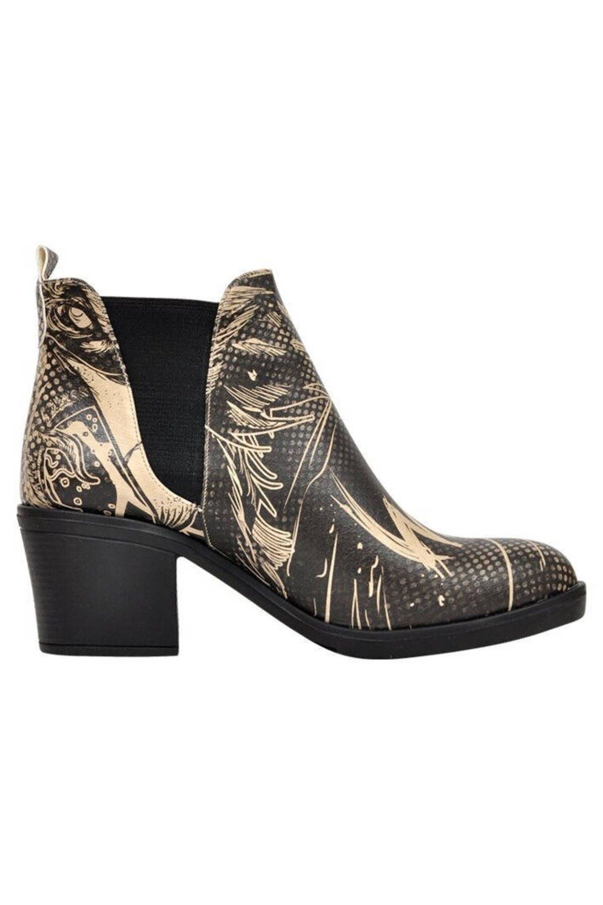 Dogo-Women's Vegan Leather Black Ankle Boots - Wild Design 6