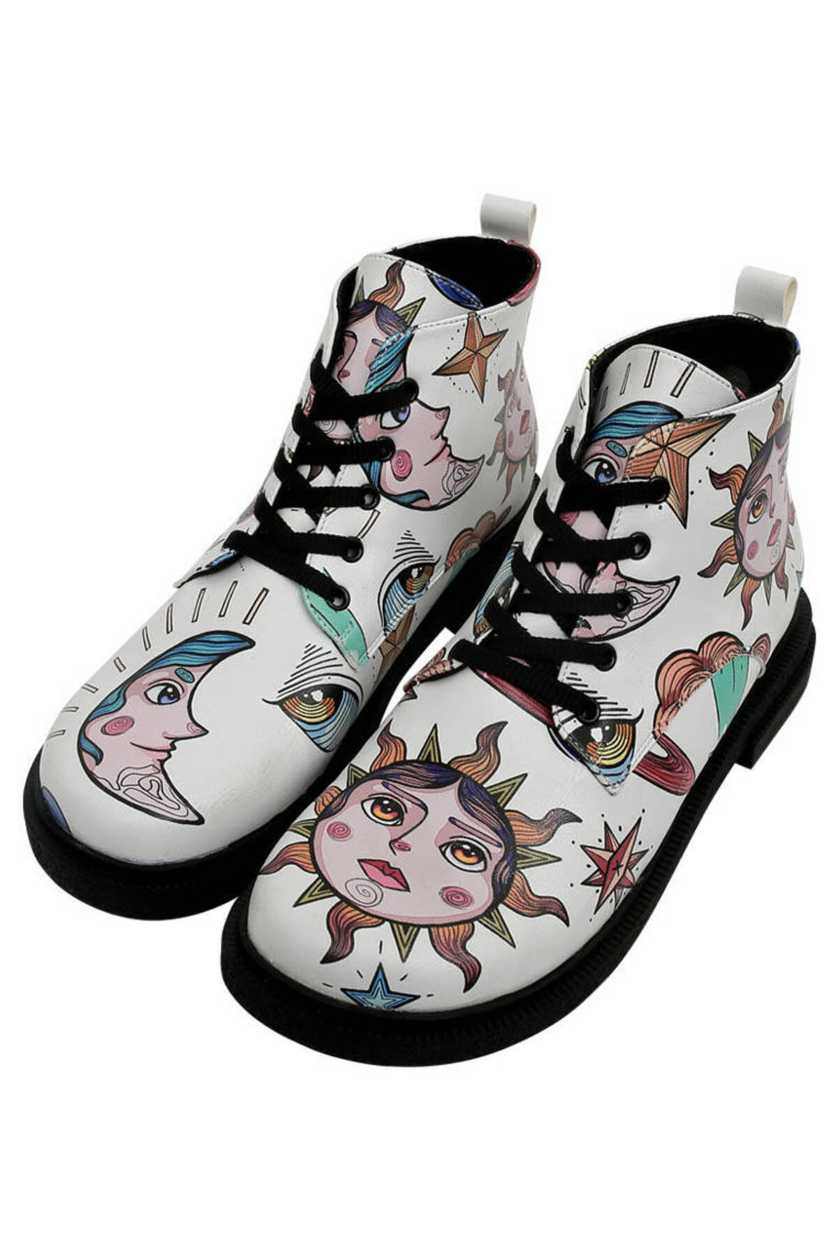 Dogo Kadın Vegan Deri Beyaz Bilekte Bot - Dreams For Dreamers Tasarım görsel 2