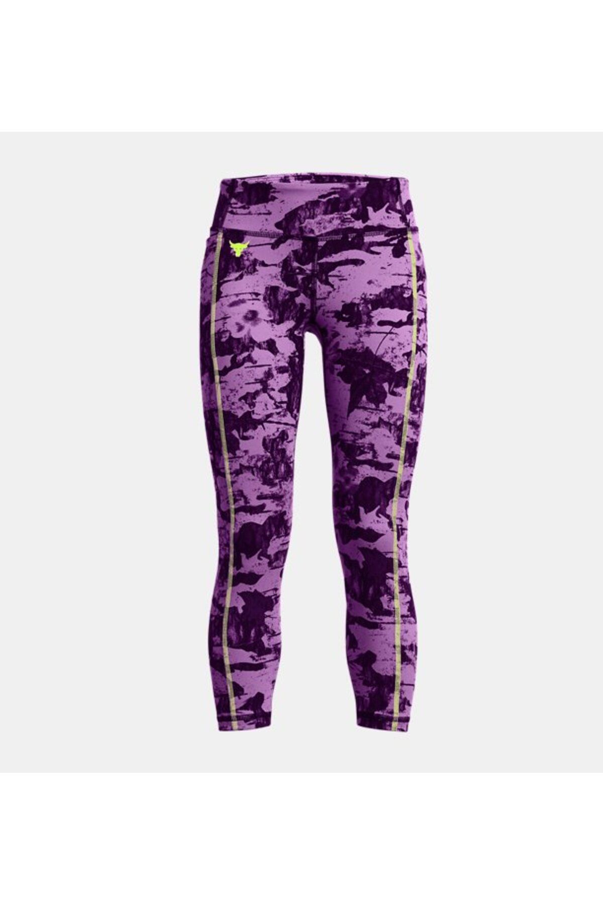 Колготки до щиколотки с принтом Under Armour Girls' Project Rock Lets Go 1380962-560 TYC6SQM6MN170532232329761