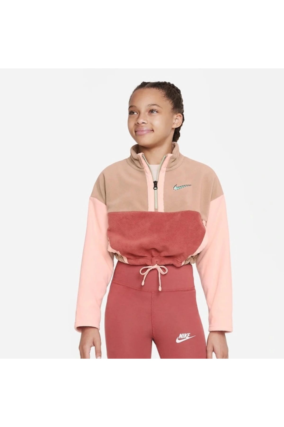 Nike pink and red fleece outlet