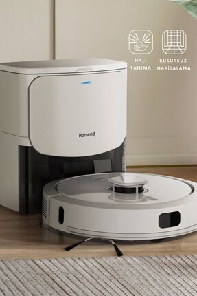 HOMEND Alex Laser Power 1287h Toz Hazneli Moplu Halı Tanıyan Robot Süpürge