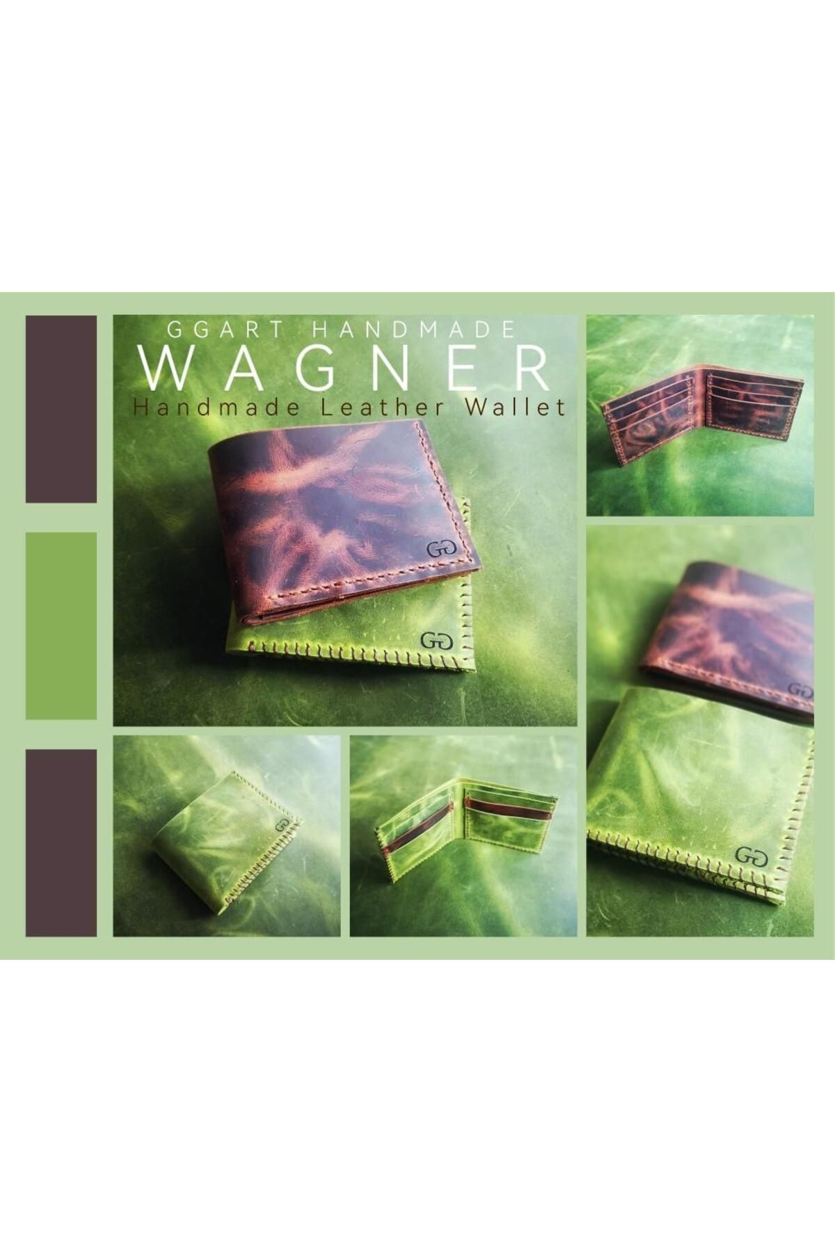 Genuine Leather Handmade Wallet for Women and Men, Card Holder, Real Leather Wallet, Personalization Gg68