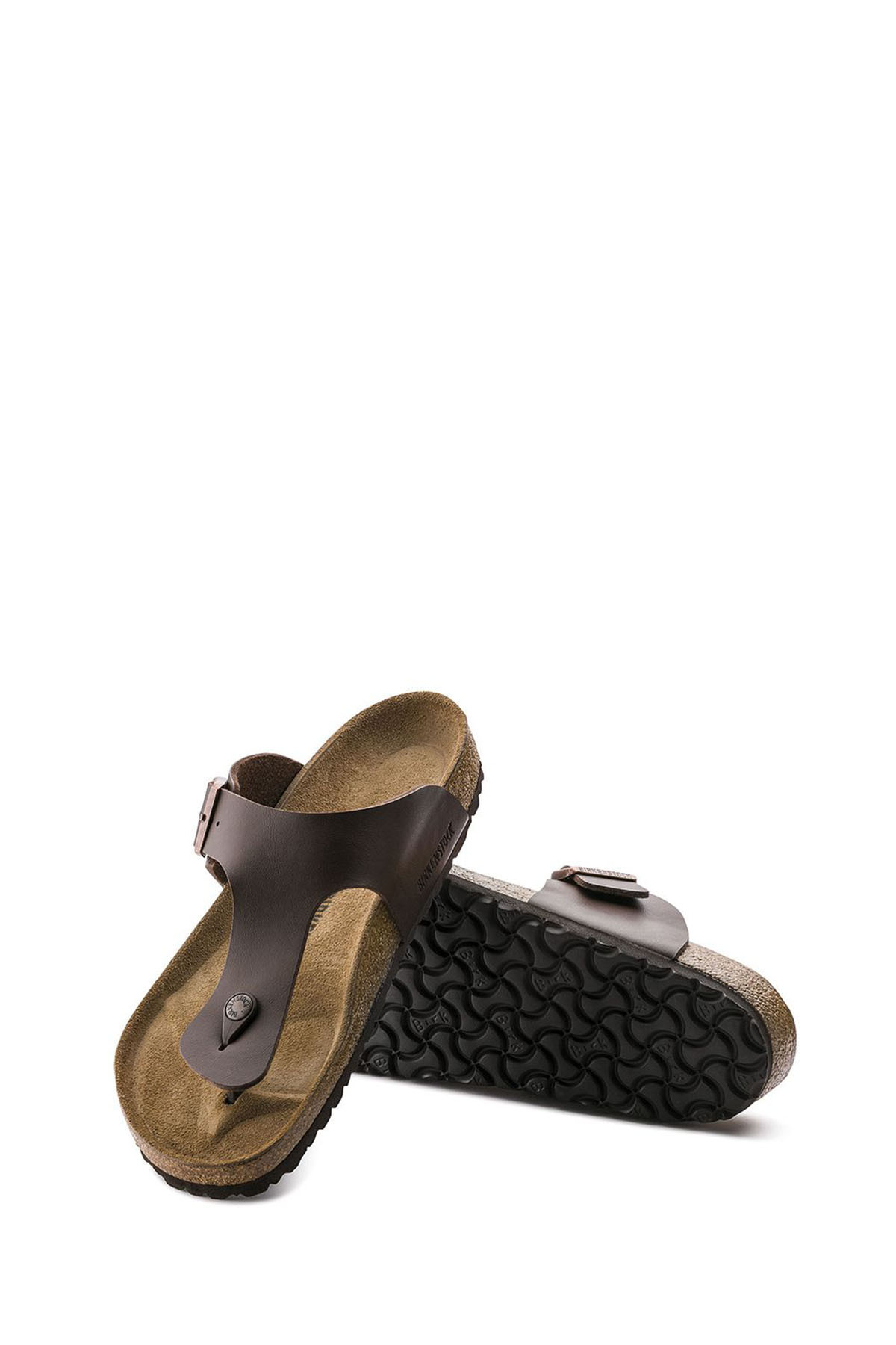 دمپایی بیرکن استاک مردانه چرم مصنوعی قهوه ای  راسته      Classical/کلاسیک | Birkenstock 44701 TR - تصویر 3