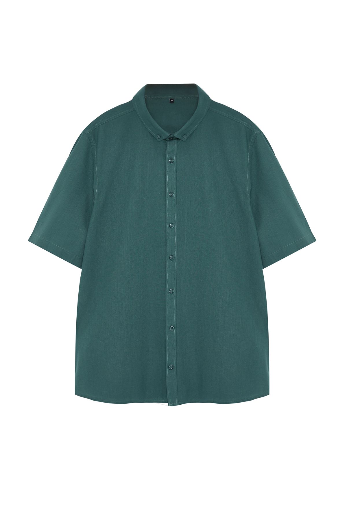 Dark green deals collared shirt