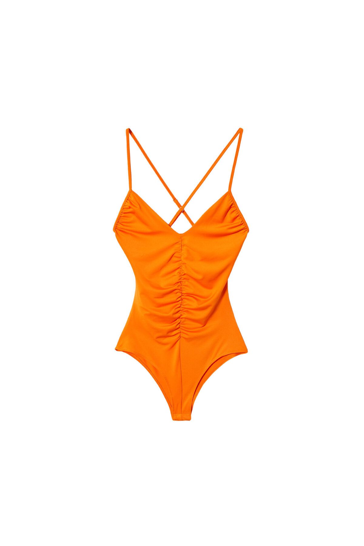 MANGO Woman-Πορτοκαλί γυναικείο κορμάκι37040451 4