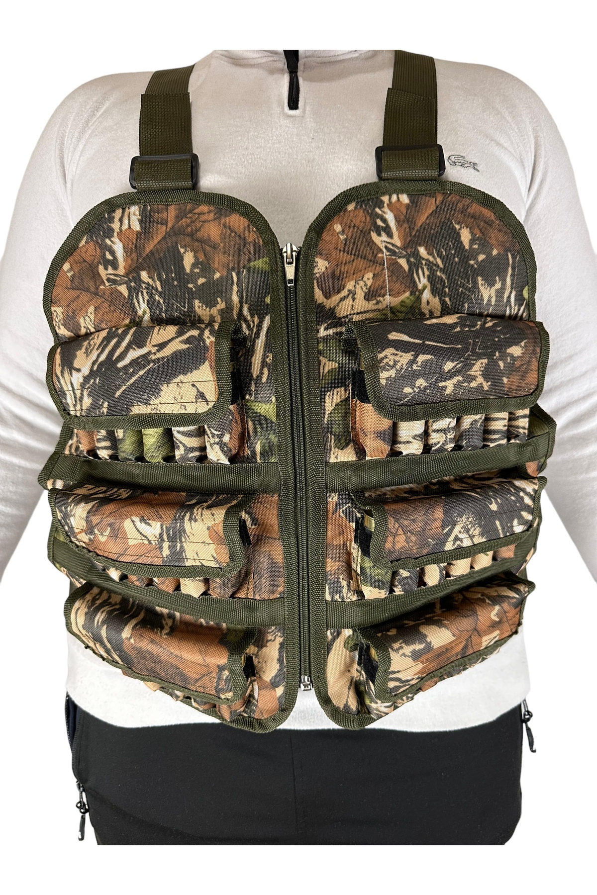 UYĞURCA Ayarlı Kolonlu Avcı Yeleği - 36 Fişek Kapasiteli