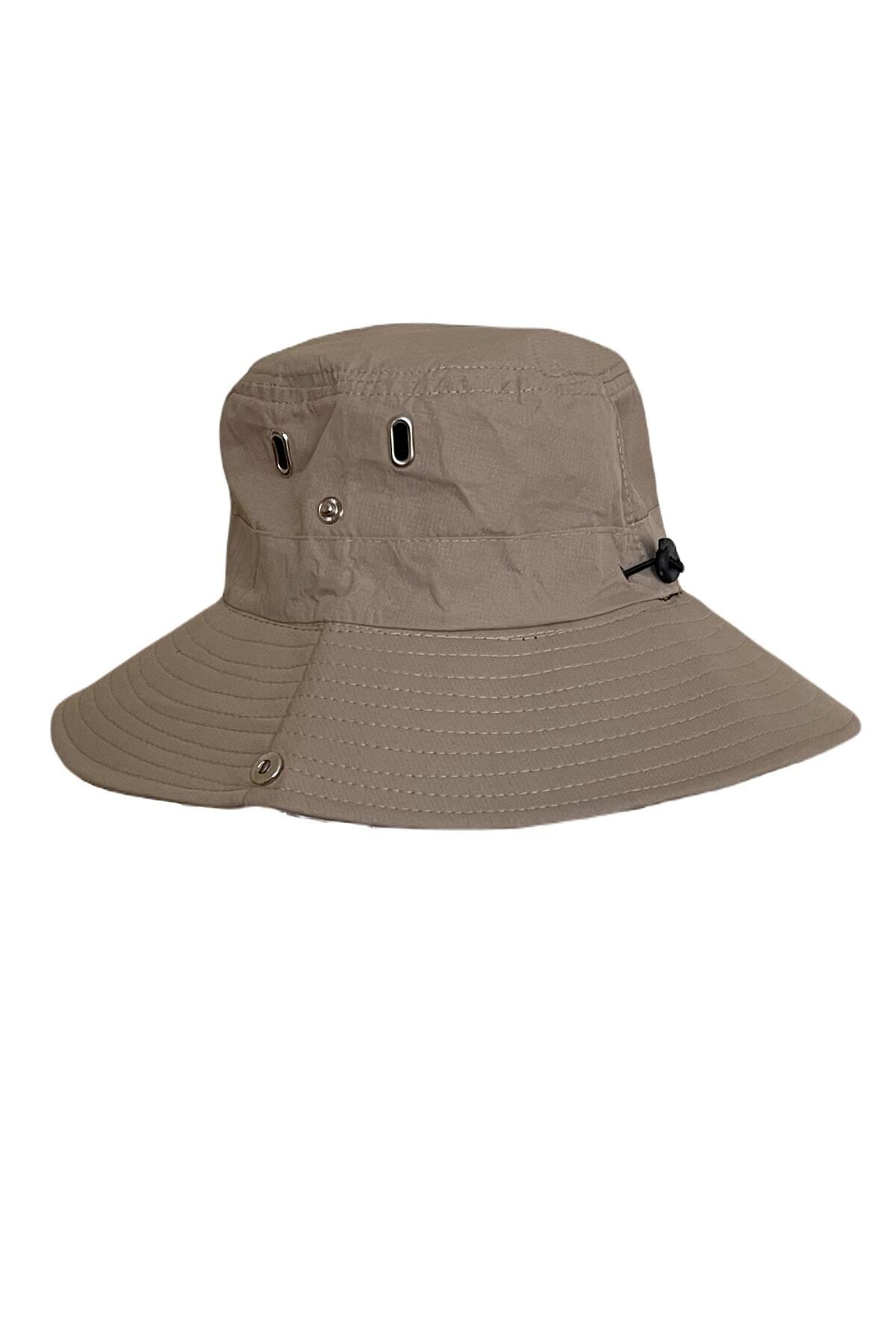 Rupen Kraft Full Professional Summer Safari Trilby Cowboy Hat Camping Hat Mink Color