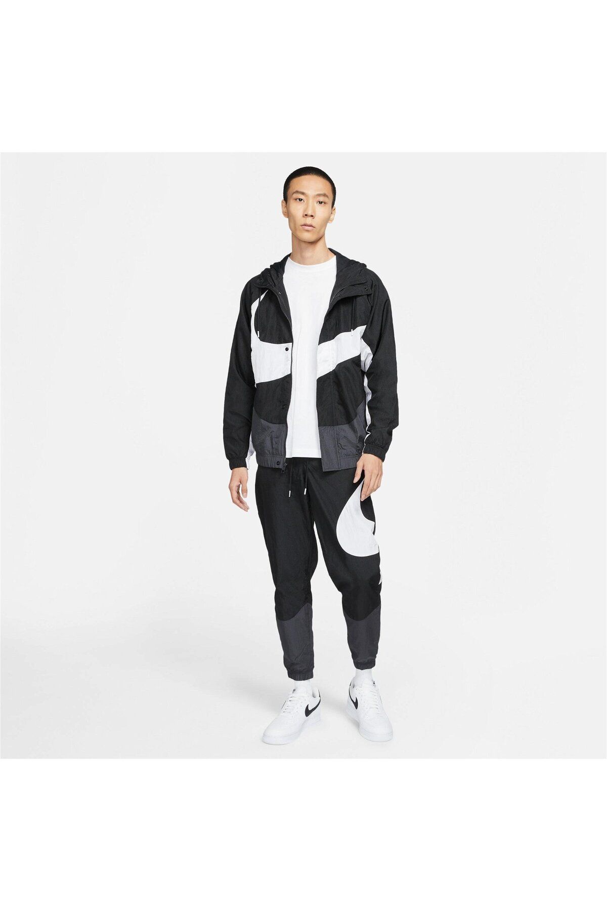 Nike sportswear vw swoosh woven half zip jacket discount
