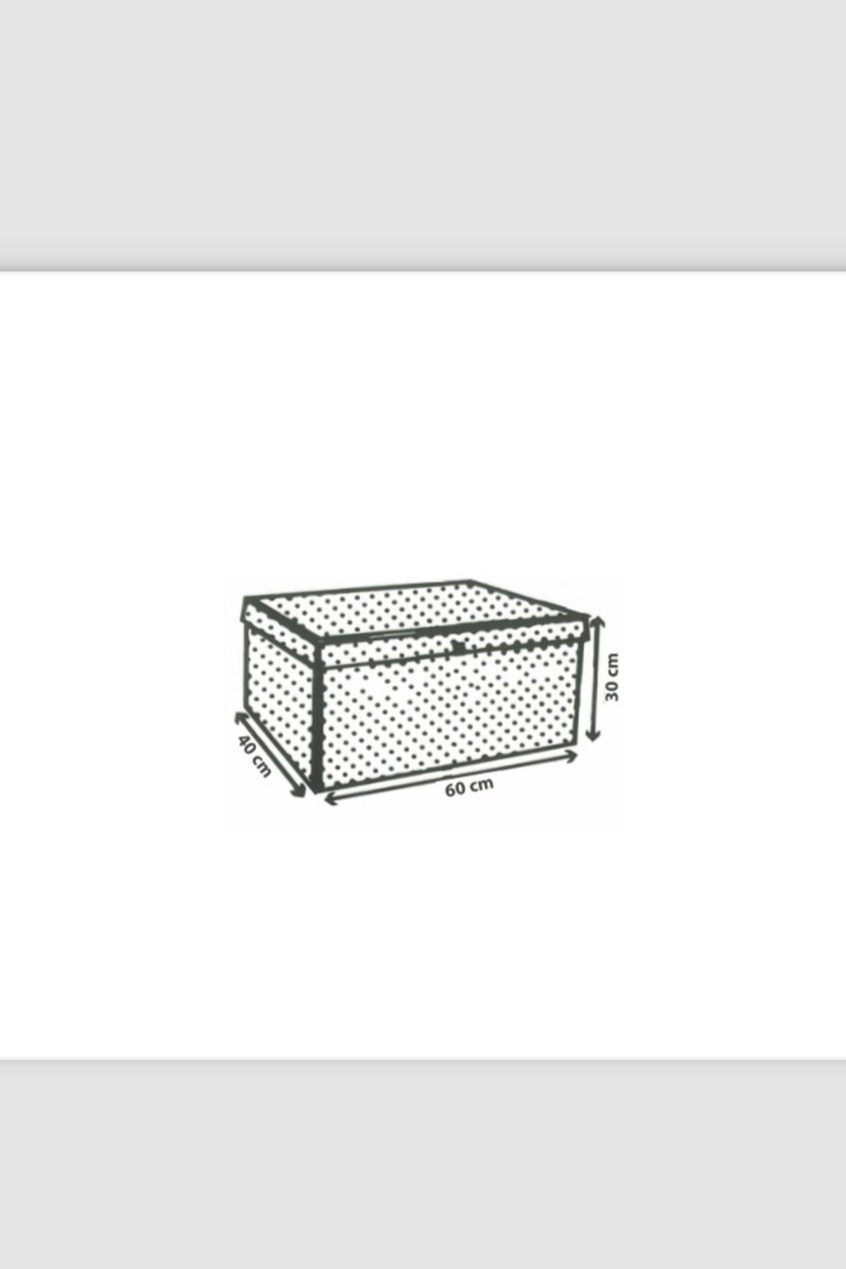 VAYBE-MEGA Multi-Purpose Storage Box Box Storage Organizer Toy Box Storage Bag Gray Line Pattern 40x60x30 4