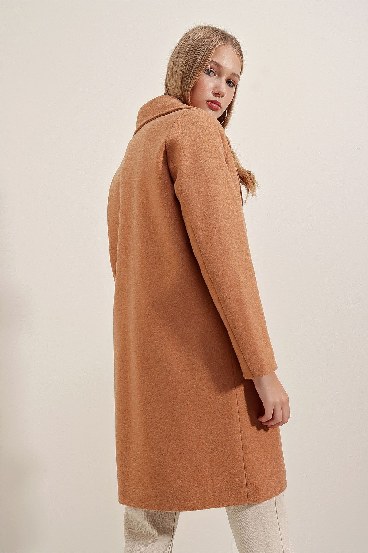 River island petite camel coat 2025