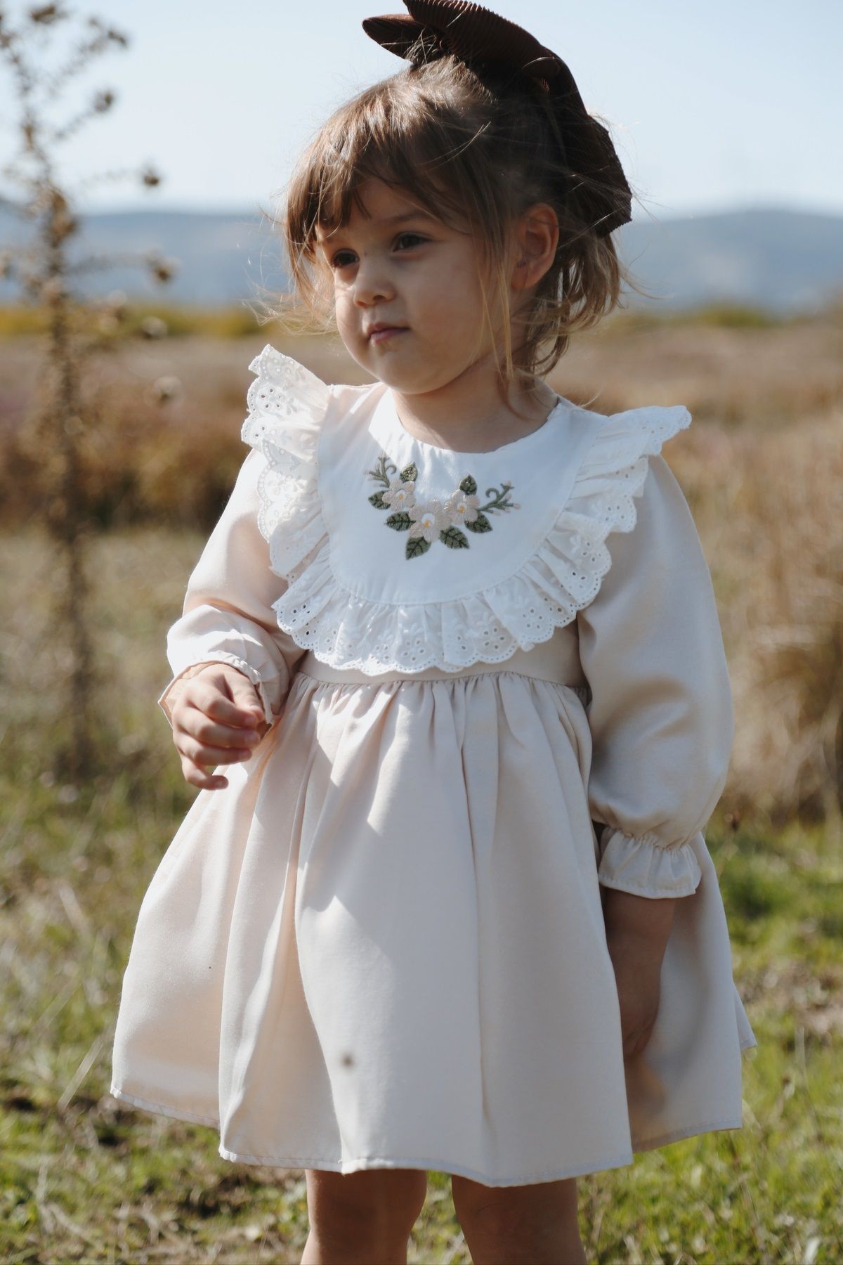Baby Animals Baby Girl Birthday Party Wedding Dress Lined Satin