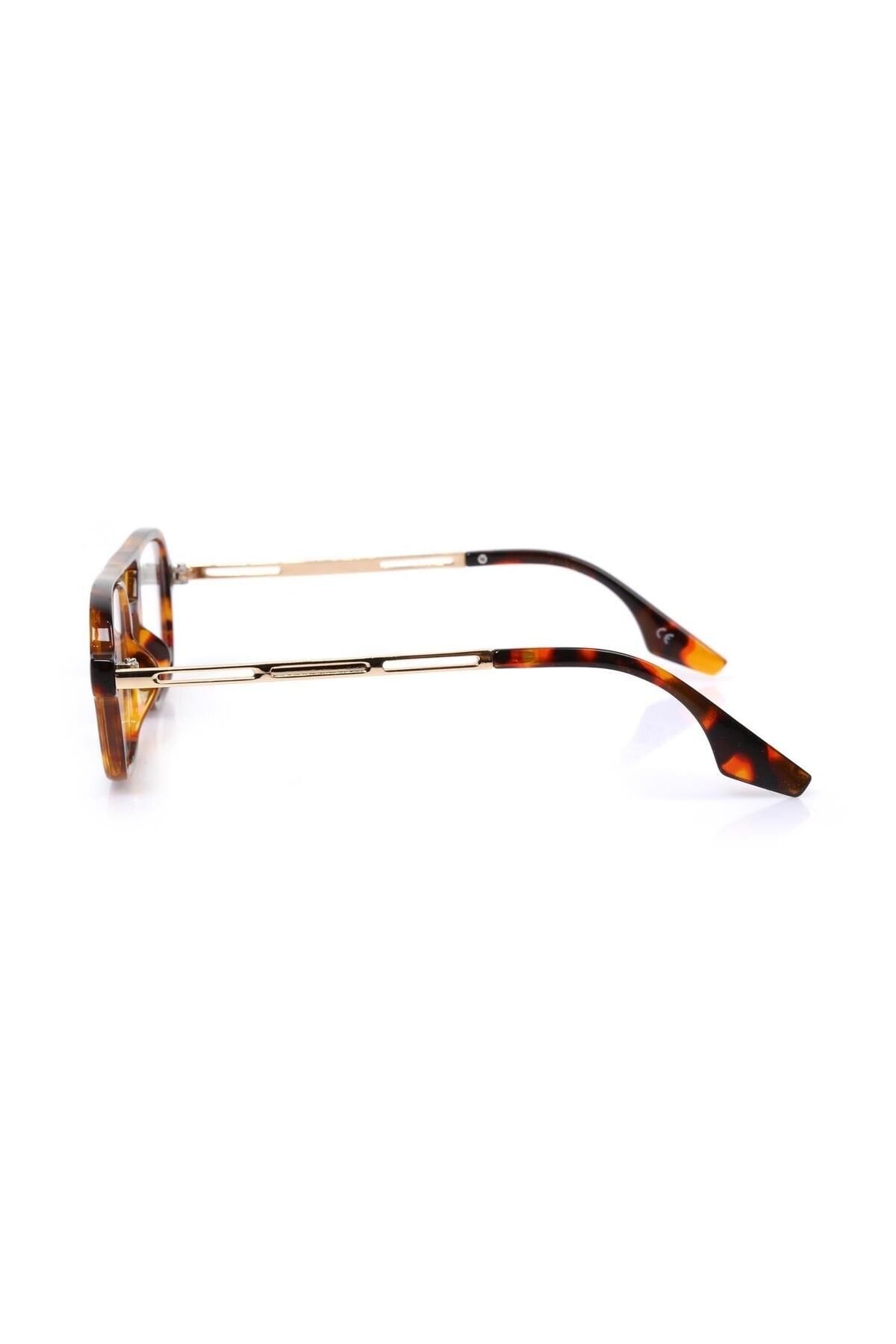 TomyHelf-Leopard Frame Blue Light Protection Rectangular Women's Glasses 3