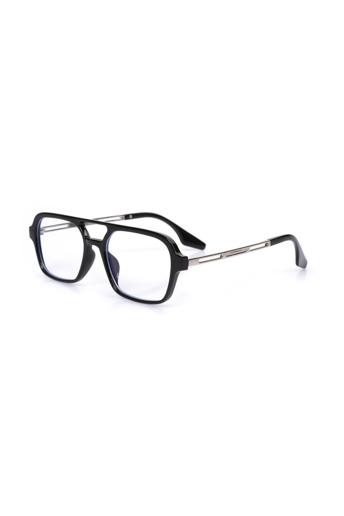 TomyHelf-Black Frame Blue Light Protection Rectangular Women's Glasses 2