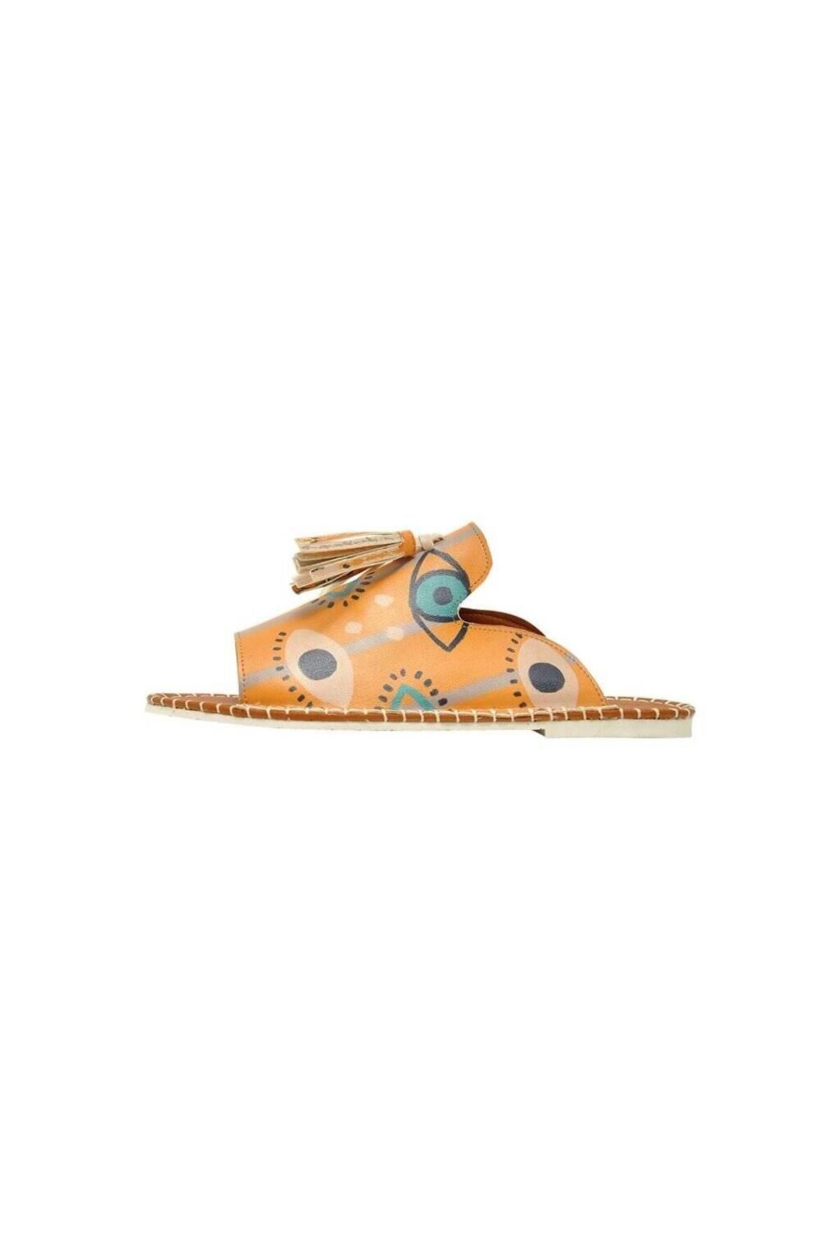 Dogo-Women's Vegan Leather Orange Slippers - See You Design 7