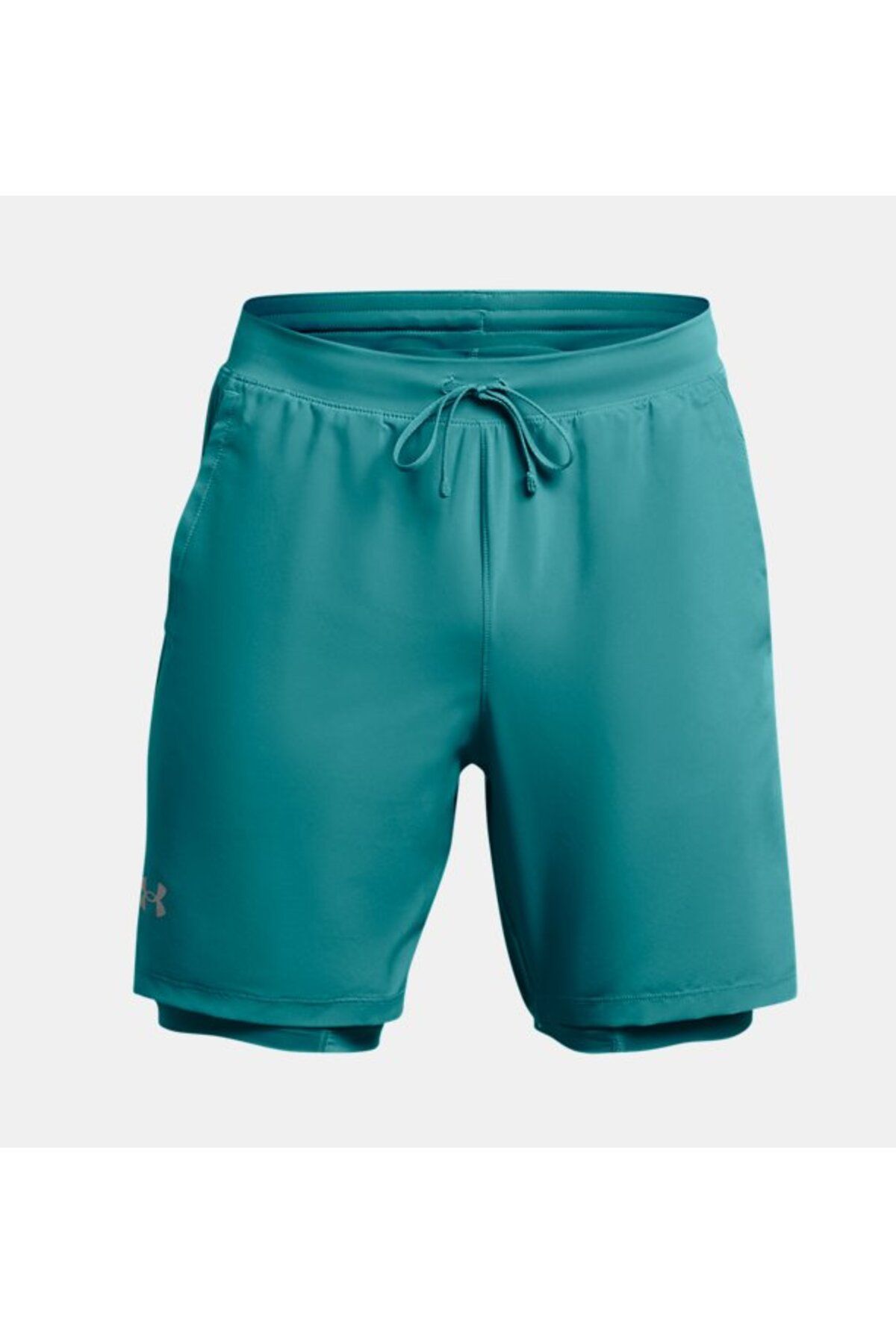 شورت ورزشی سبز مردانه های UA 2 در 1 7 1382641 464 Under Armour
