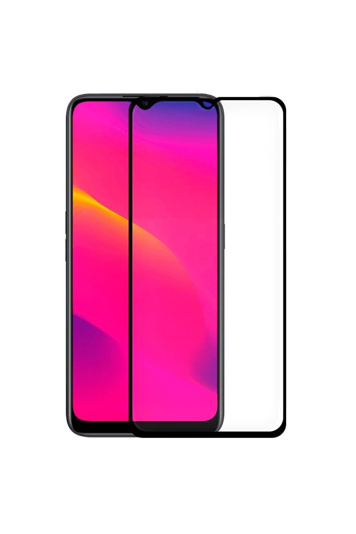 Realme C21Y - C25Y 111D Full Tam Kaplayan Tamperli Kırılmaz Cam Ekran Koruyucu