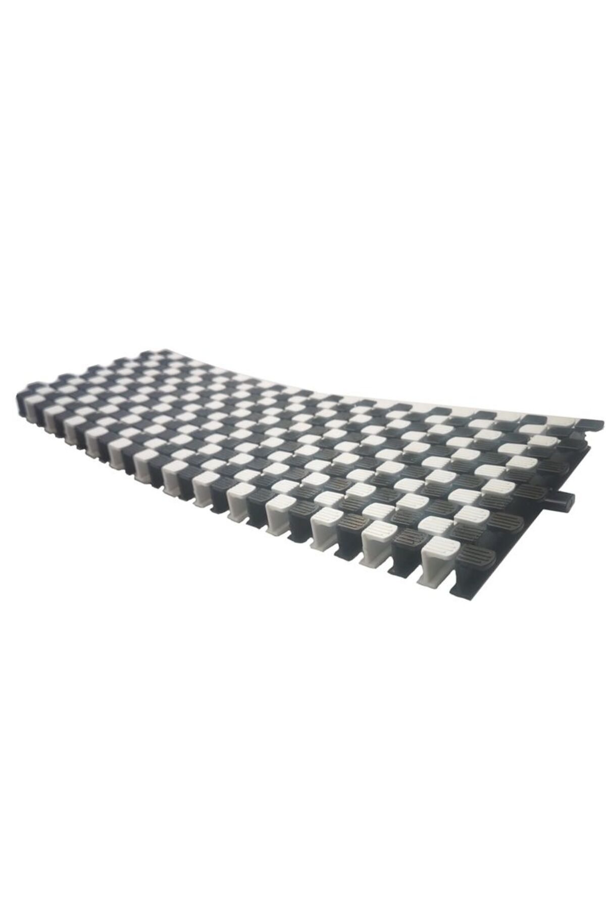 20 Cm Kare Model Renkli Havuz Taşma Izgarası Tek Geçme Siyah/Beyaz
