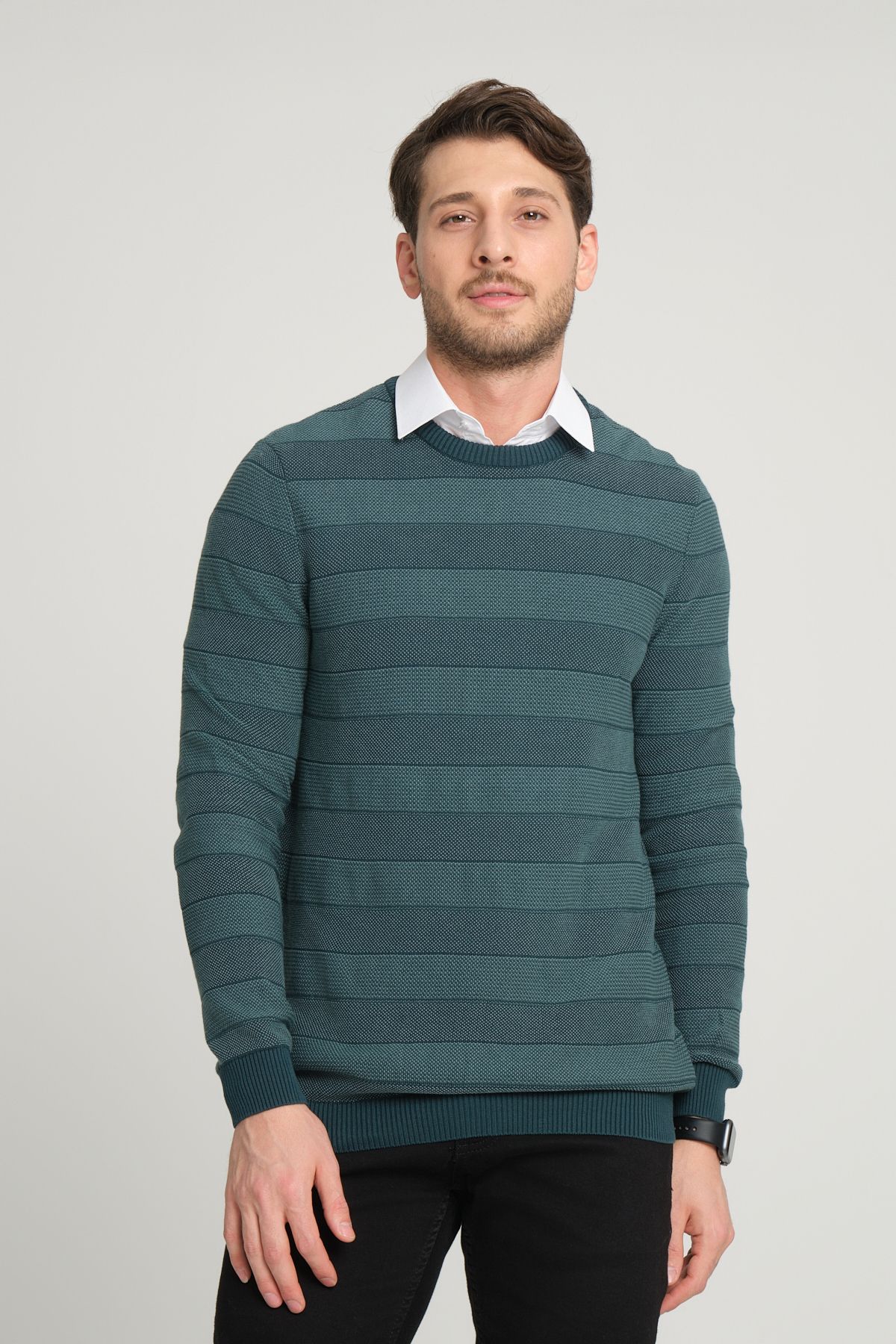 ALEXANDERGARDI-BICYCLE COLLAR PATTERNED SWEATER(E21-18113) 3