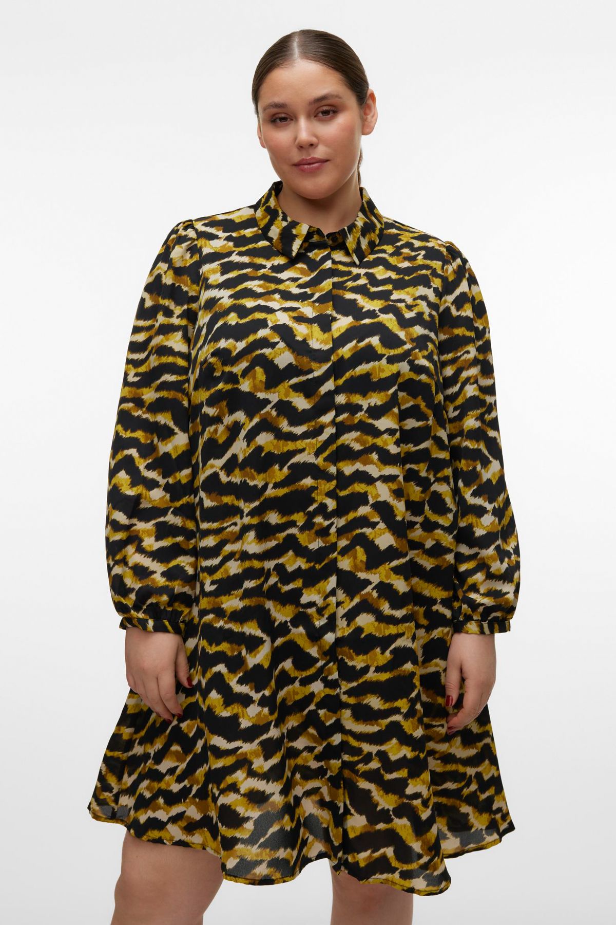 Veromoda Curve-VMCGAIL L/S ABK KOŠILEOVÉ ŠATY WVN BTQ CUR 4