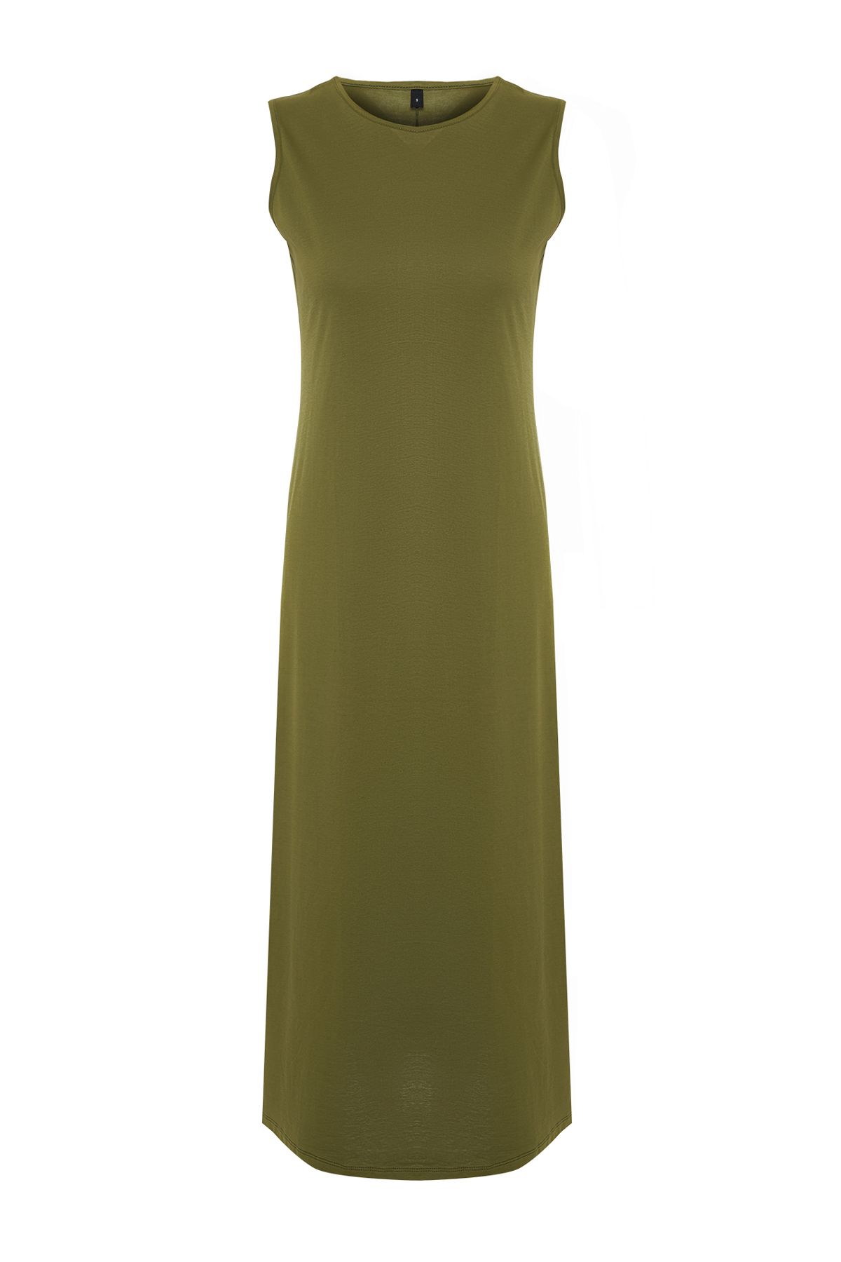 Trendyol Modest-Khaki Sleeveless Long Lining Lingerie Dress Tctss21Uk0034 7