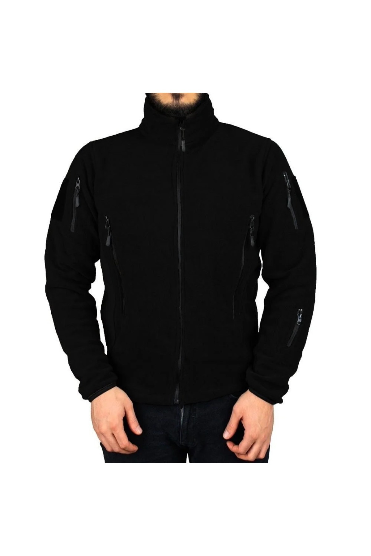 Taktik Polar Erkek Polar Mont 5 Cepli BARIŞ ASKERİ MALZEME — مشکی trg034 — تصویر 2 از 3