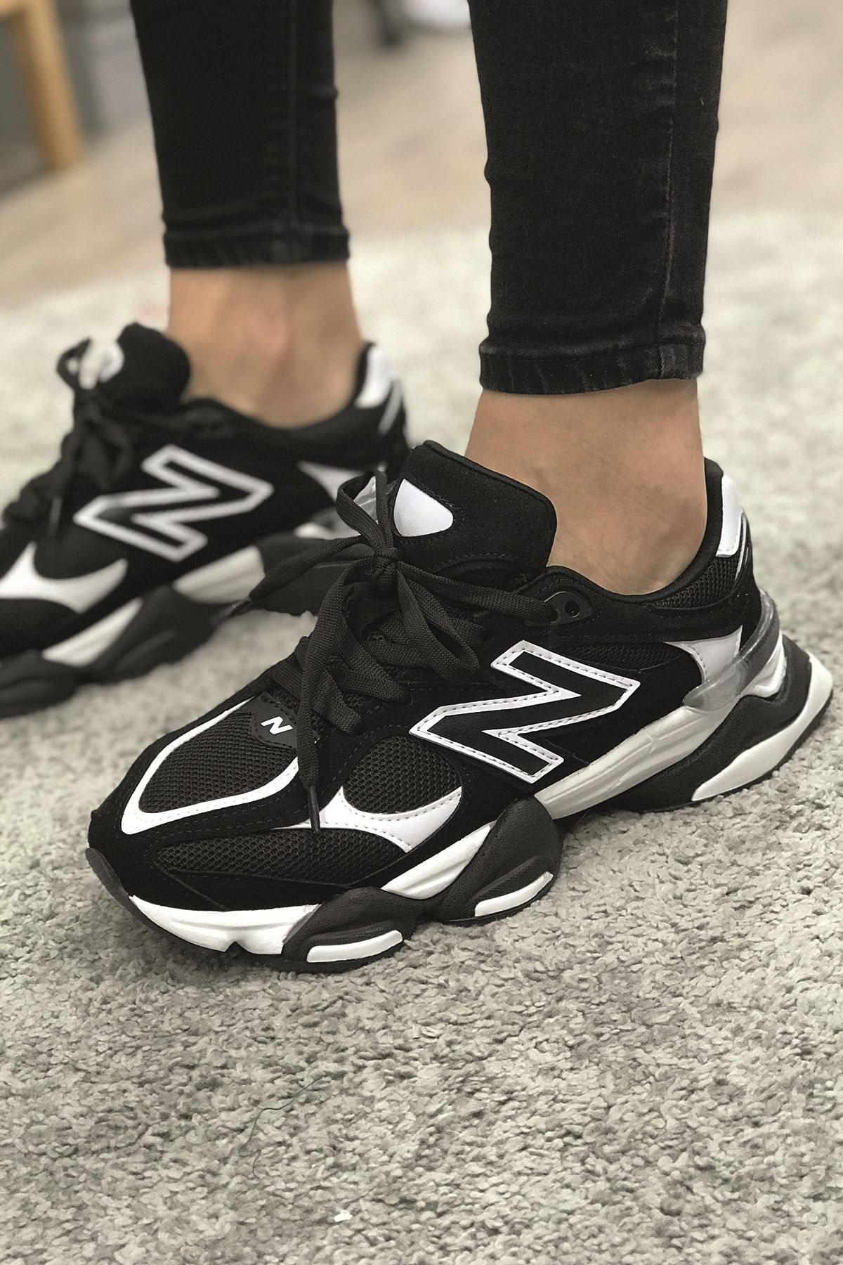 aleynashoes NB 9060 Siyah Beyaz Ayakkab Fiyat Yorumlar Trendyol