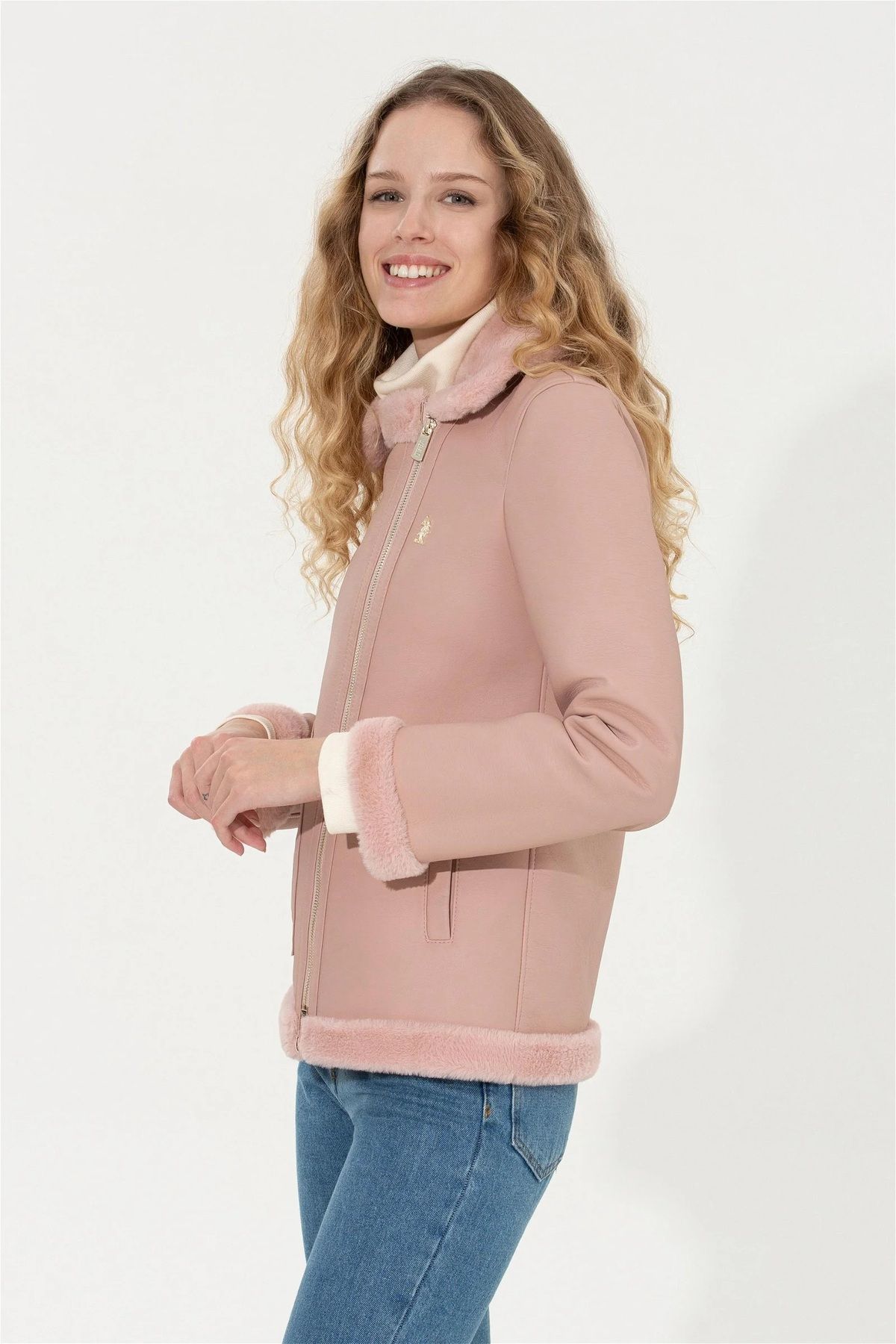 U.S. Polo Assn. Winter Jacket Pink Regular fit