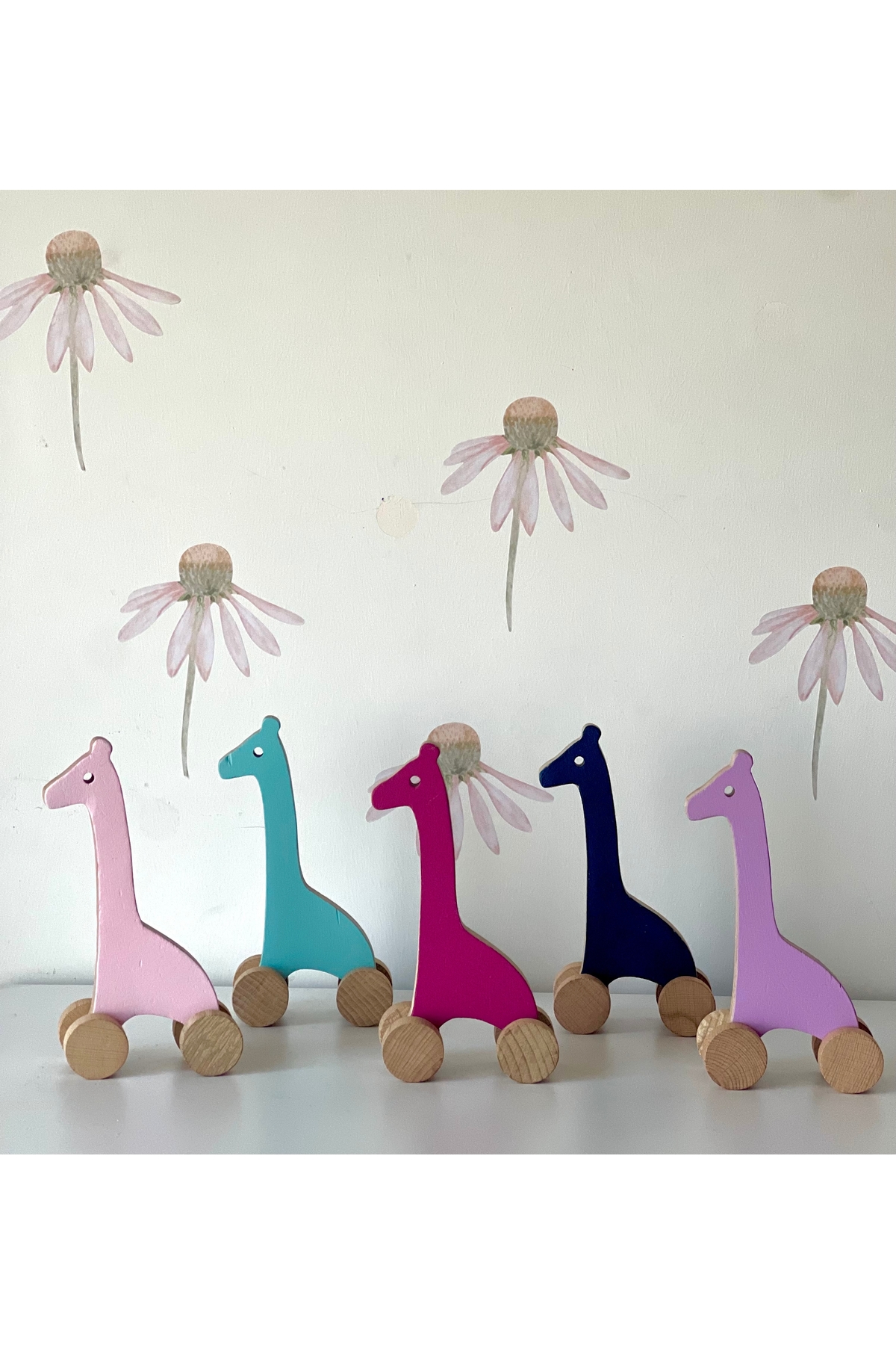 Renkli bebek montesori oyuncak zürafa
