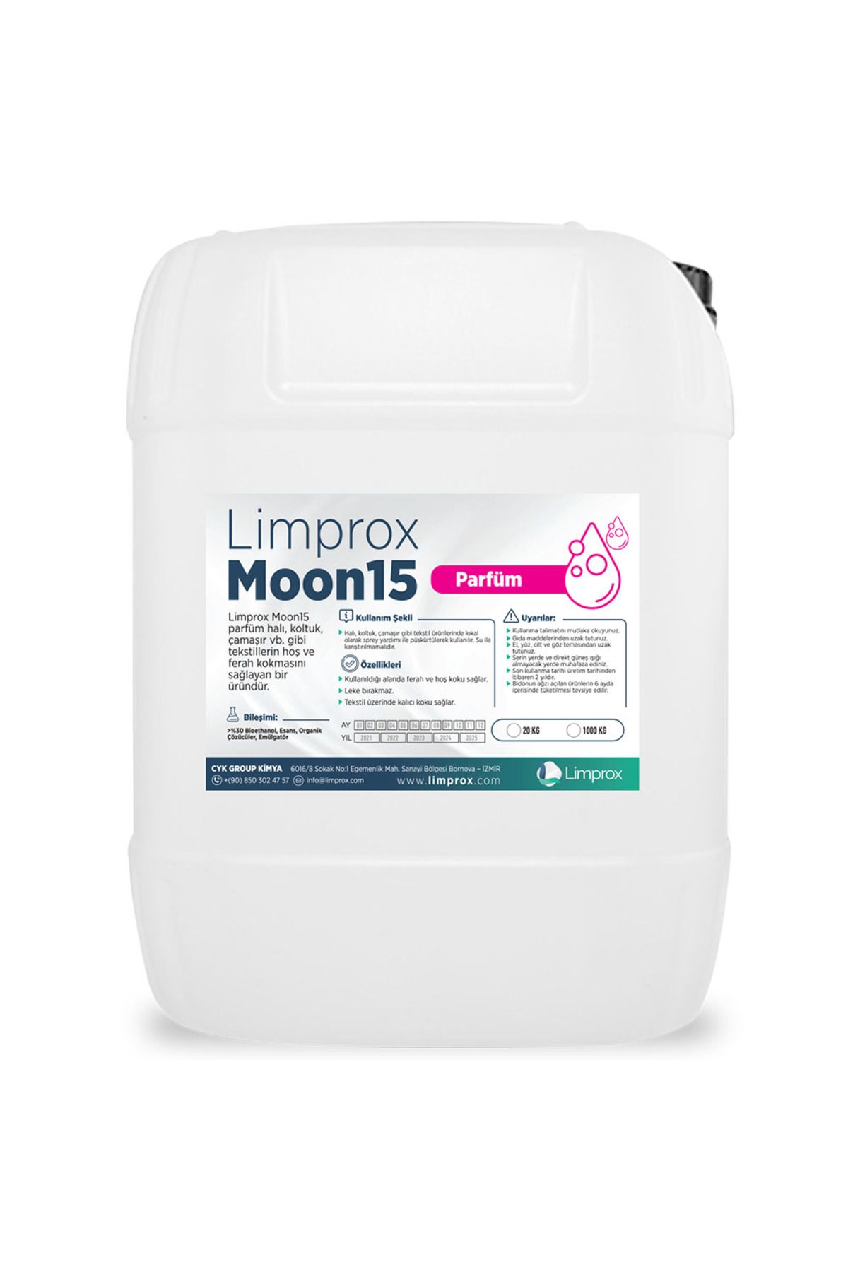 Limprox Moon15 20 Litre Halı Koltuk Çamaşır Yıkama Kalıcı Parfümü