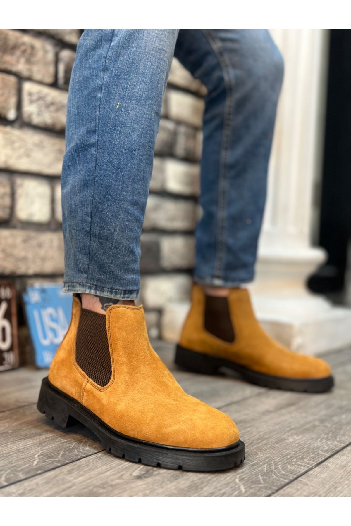 Camel suede outlet boots mens