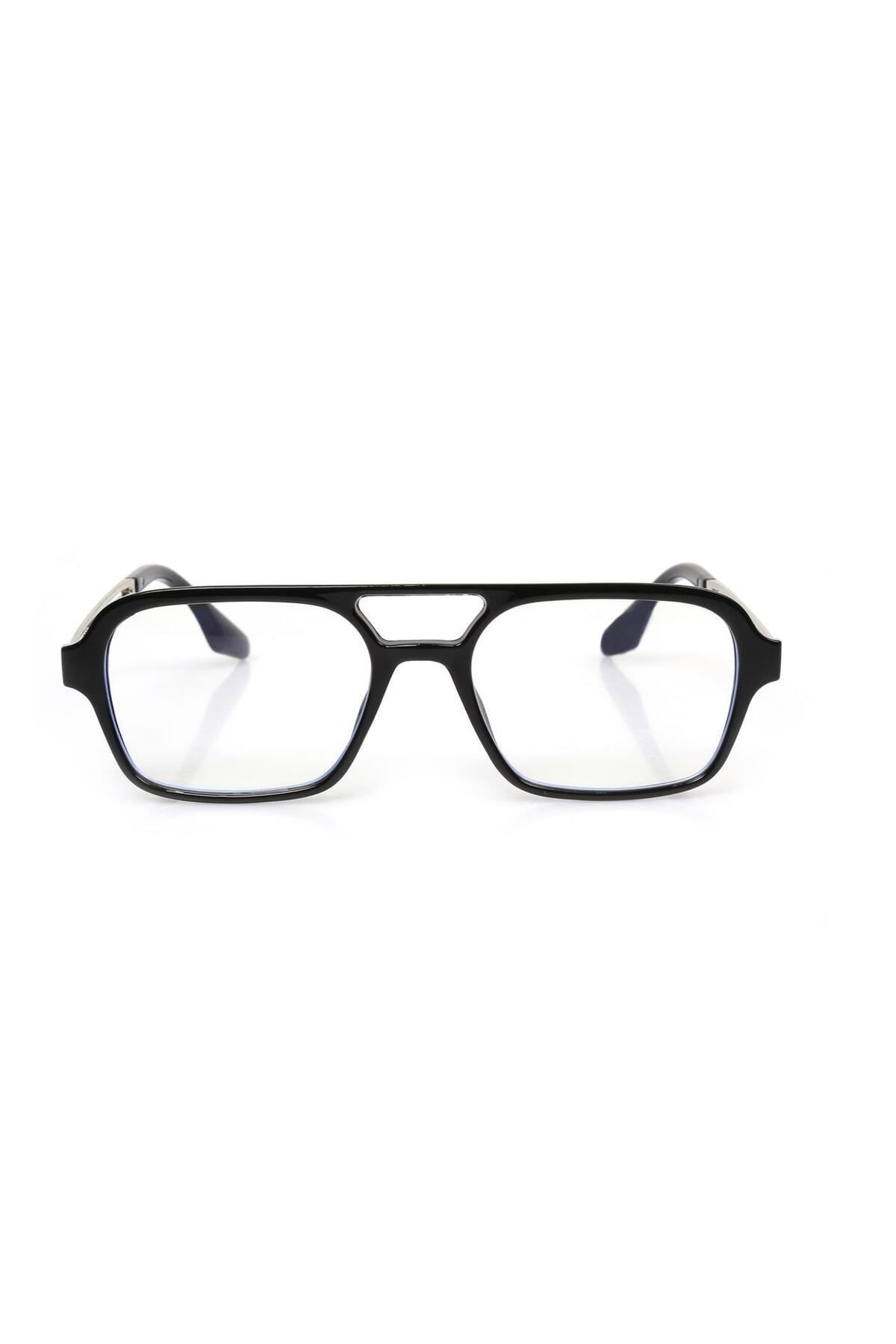 TomyHelf-Black Frame Blue Light Protection Rectangular Women's Glasses 1
