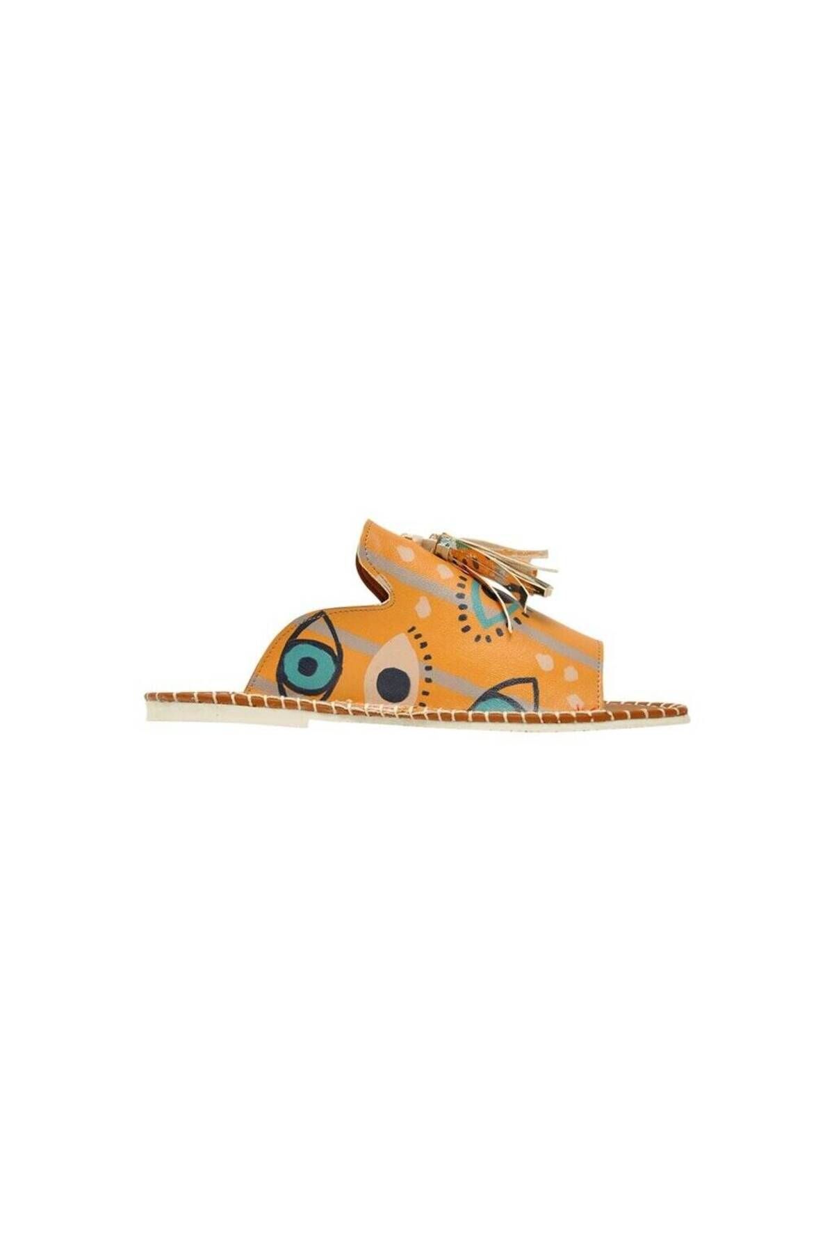 Dogo-Women's Vegan Leather Orange Slippers - See You Design 6