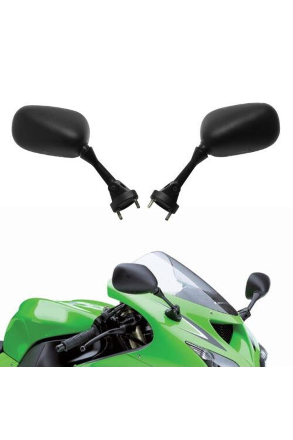 うなページ Karadeniz Motor 2004-2008 Kawasaki Ninja ZX-10R Uyumlu Ayna Takım