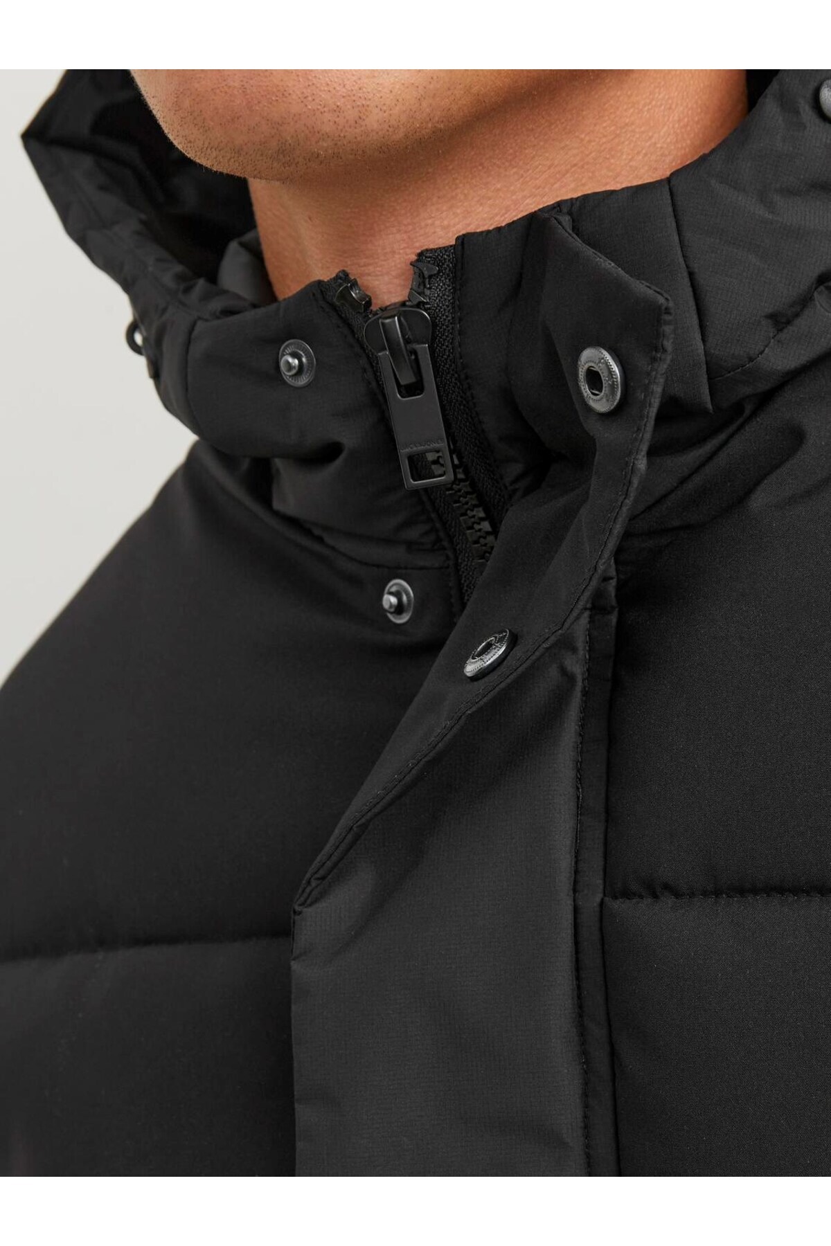 کاپشن جک اند جونز مردانه پارچه مشکی بیسیک راسته Narrow / اسلیم فیت    بیسیک Daily/روزانه | Jack & Jones TYC2AEZGWN169506224006926 TR - تصویر 5