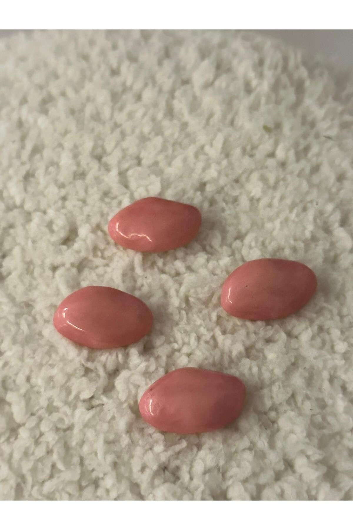 ODDA TASARIM ATÖLYESİ-custom design pink oval form gypsum 4-piece button set 1