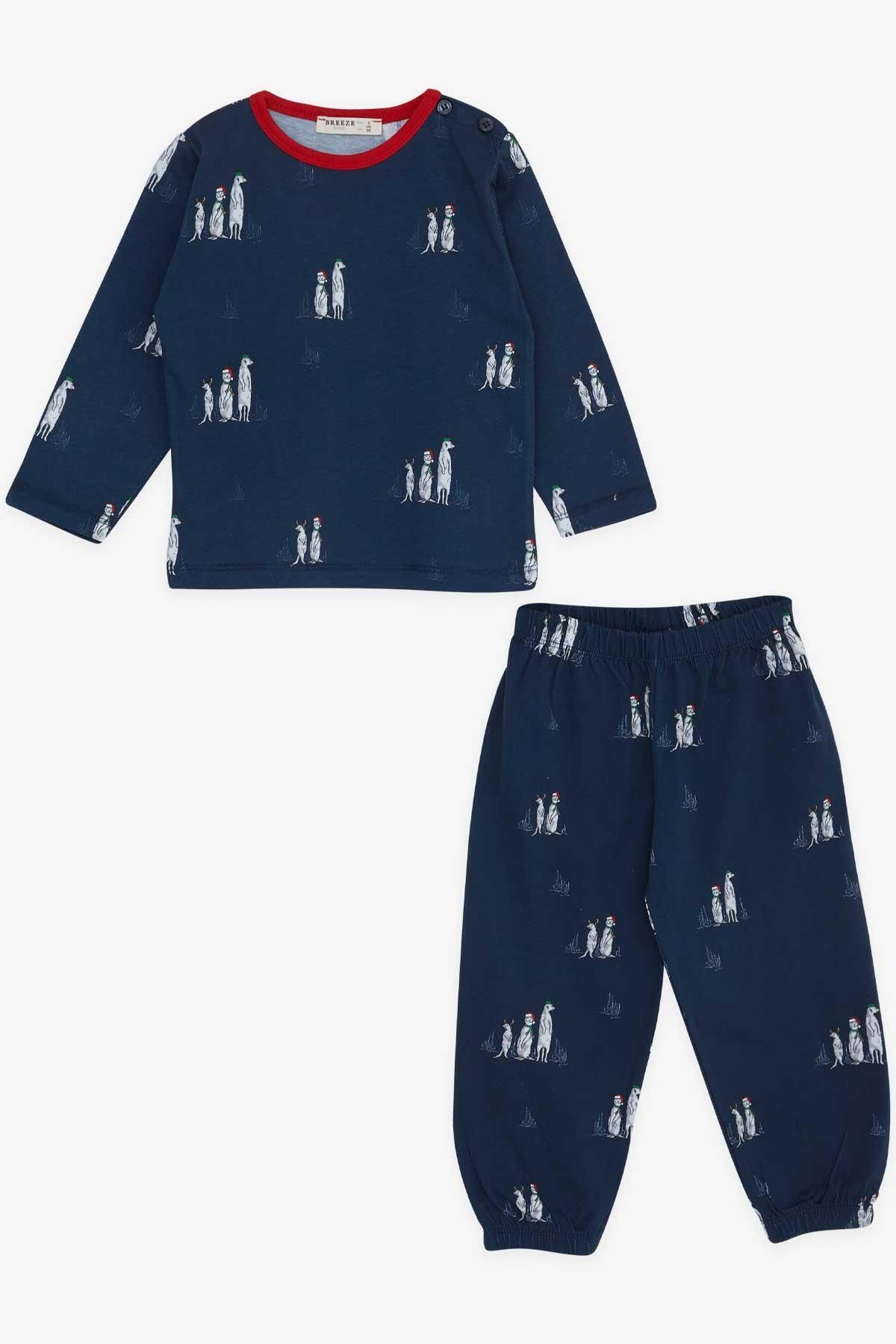 Breeze Baby Boy Pajama Set New Year s Theme 9 Months 3 Years
