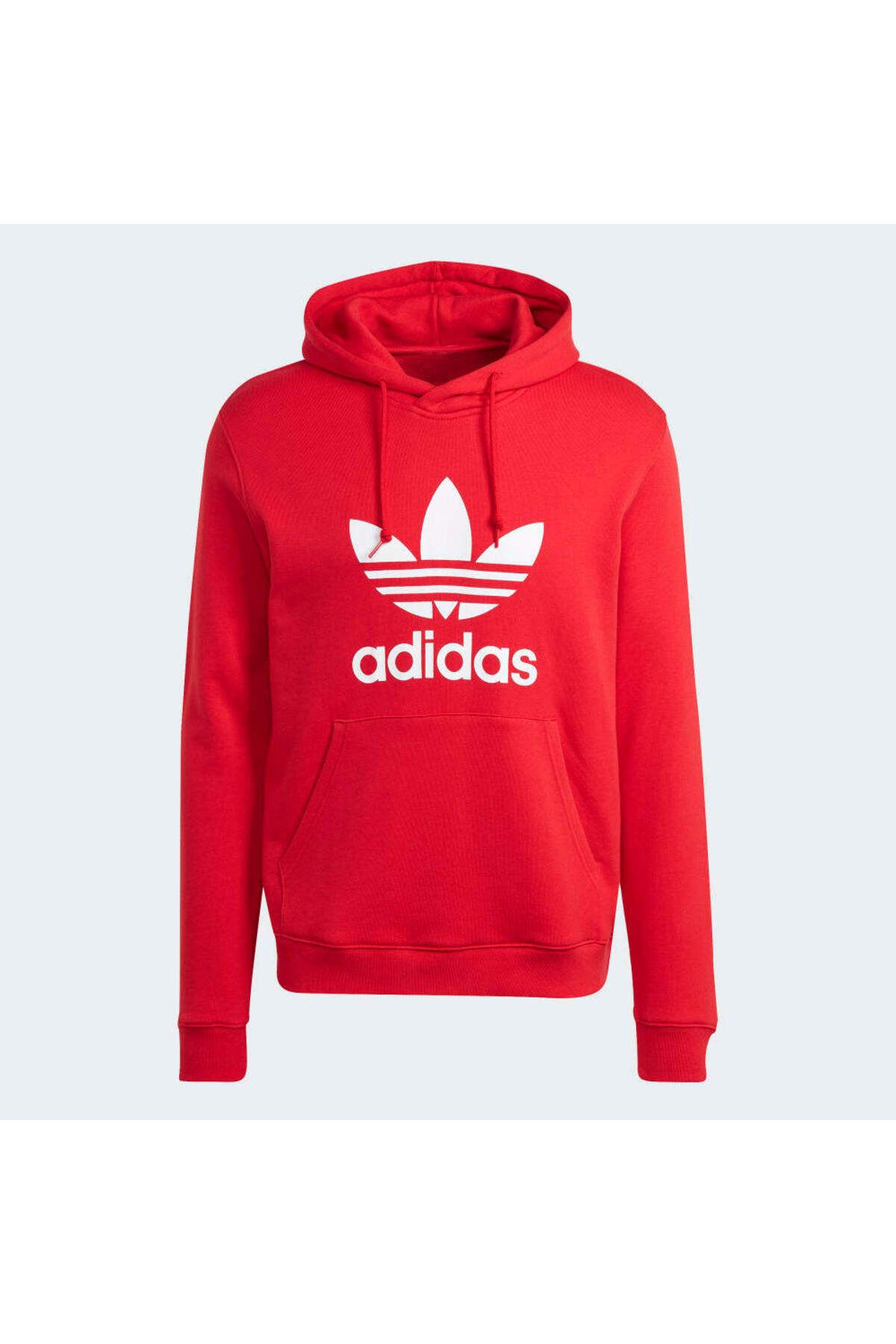 Adidas trefoil hot sale hooded jacket