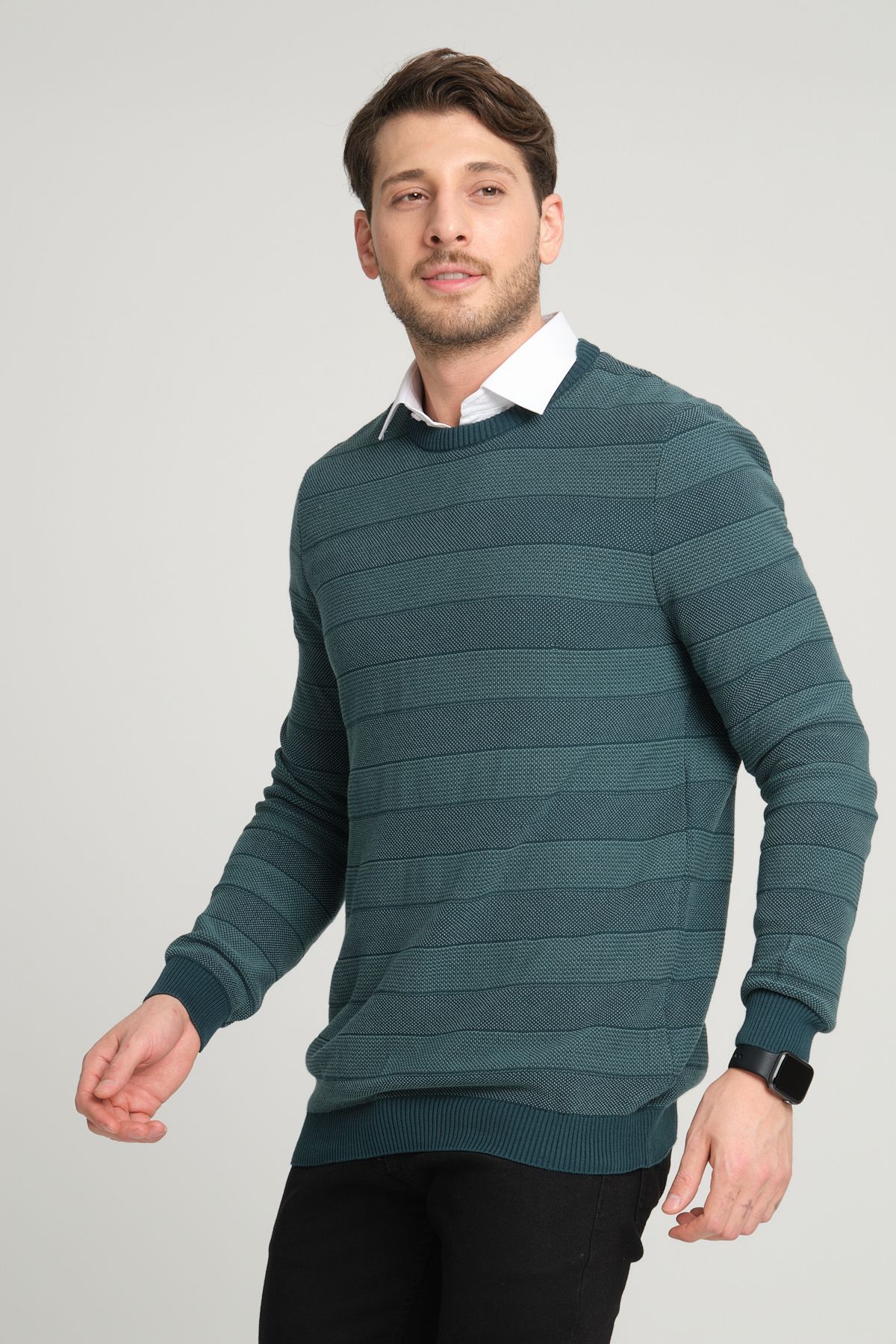 ALEXANDERGARDI-BICYCLE COLLAR PATTERNED SWEATER(E21-18113) 5