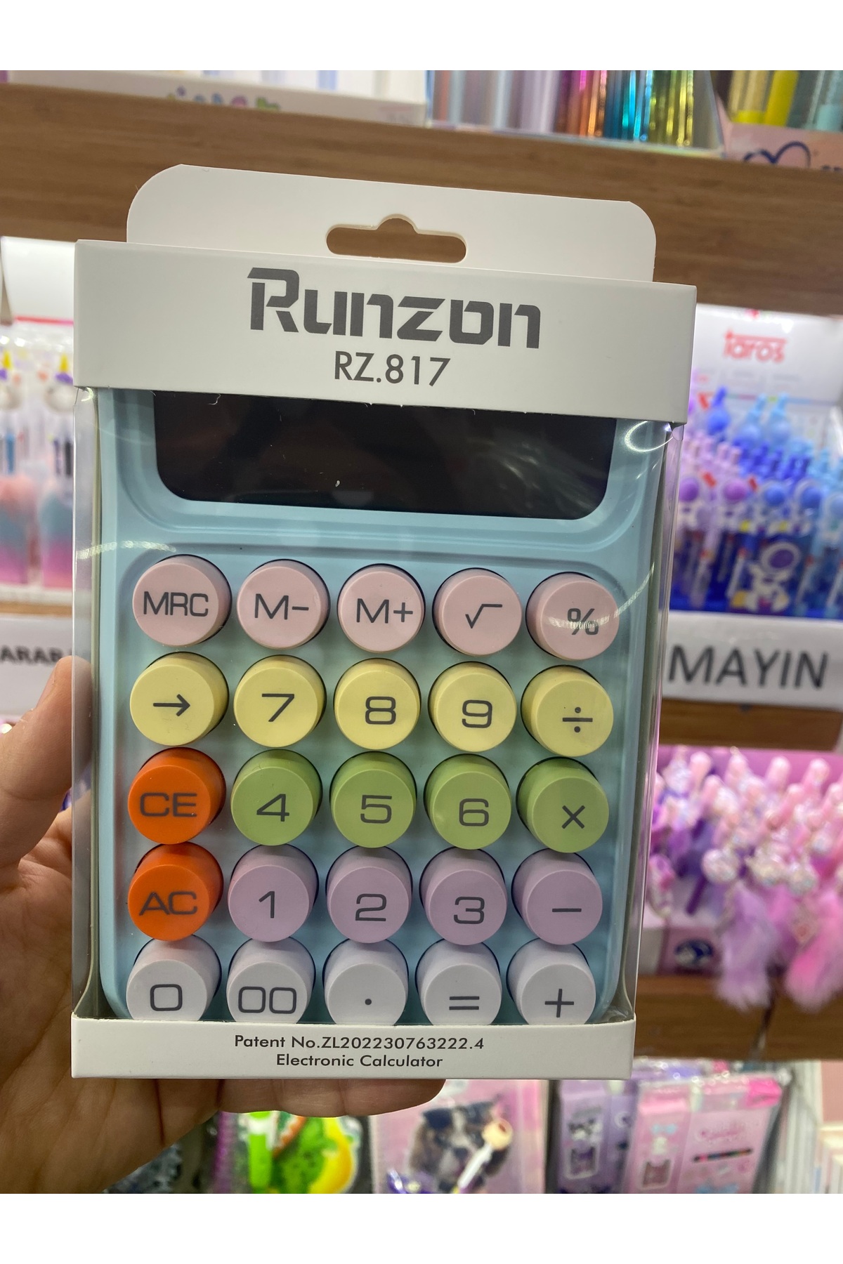TAROS KIRTASİYE süslü tuşlu klavye görünümlü hesap makinası